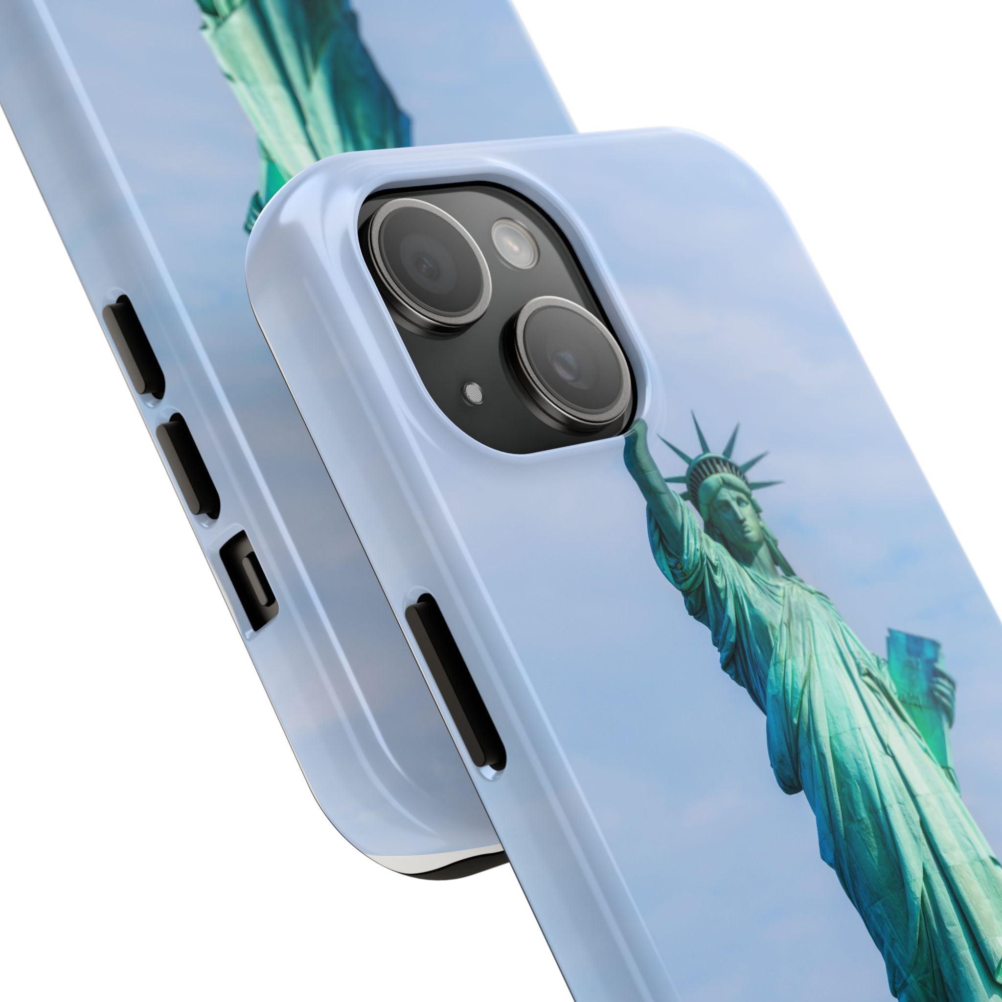 Statue of Liberty Printed Tough Phone Case - Iconic Freedom Design