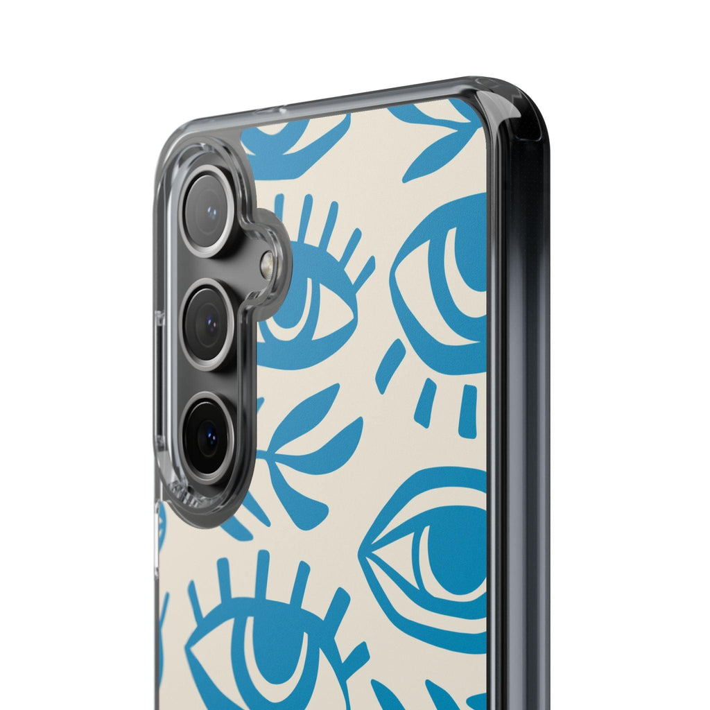 Eyes And Leaves  Pattern Clear Cases