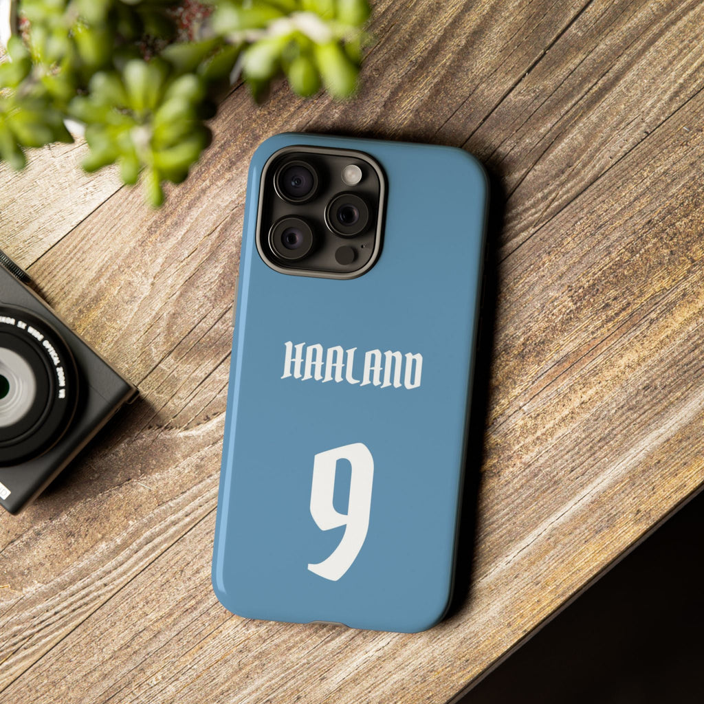 Erling Haaland PowerStrike – Rugged Dual-Layer Protection & Slim Profile | Compatible with iPhone 8 to 16 Pro Max & Samsung Galaxy S10 to S25 Ultra