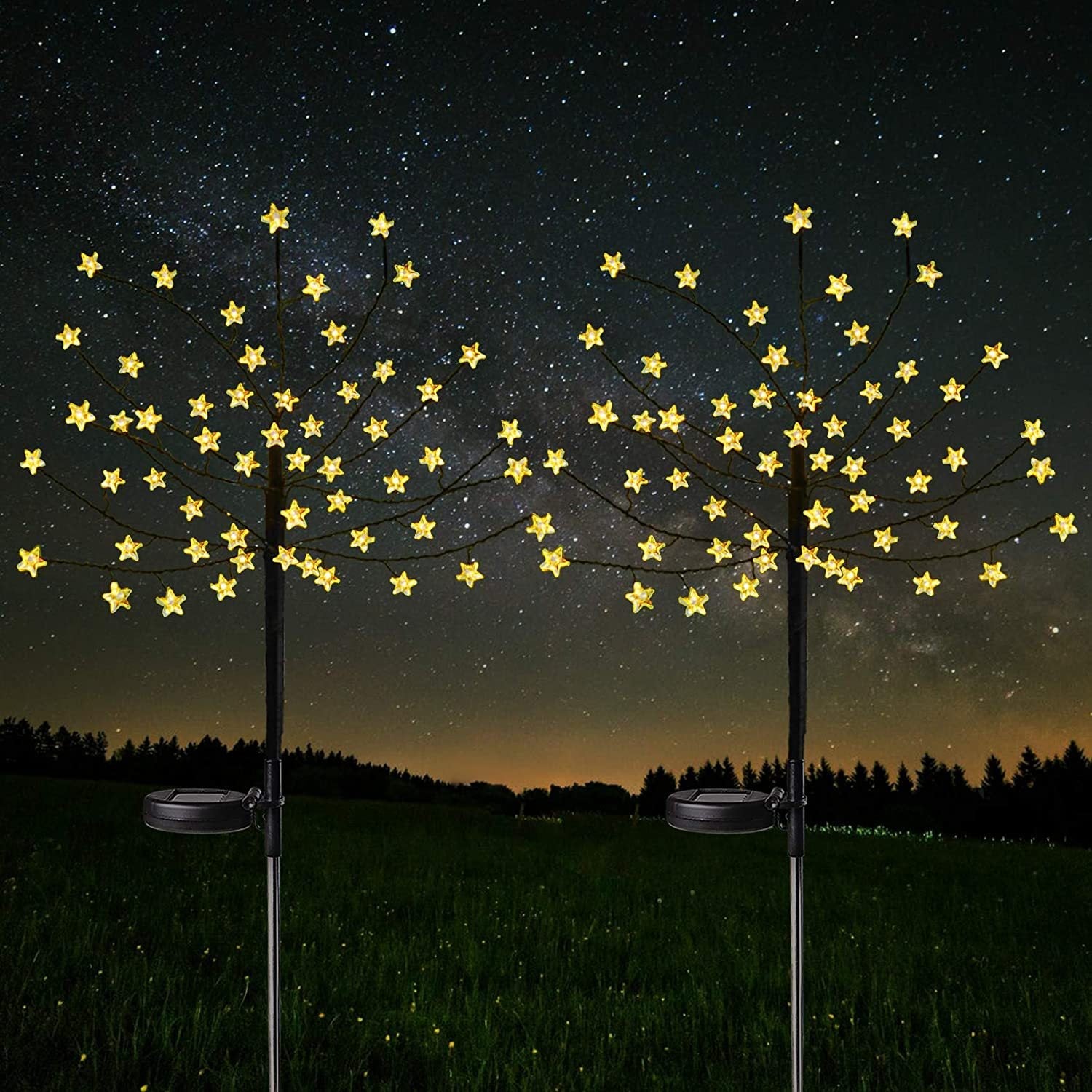 Solar Pentagram Tree Light Garden Decoration