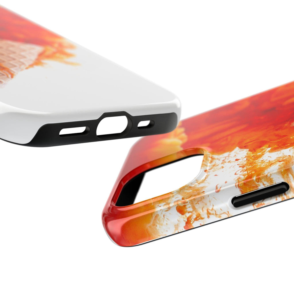 Ice Cream With Flame Of Colors Tough Phone Cases