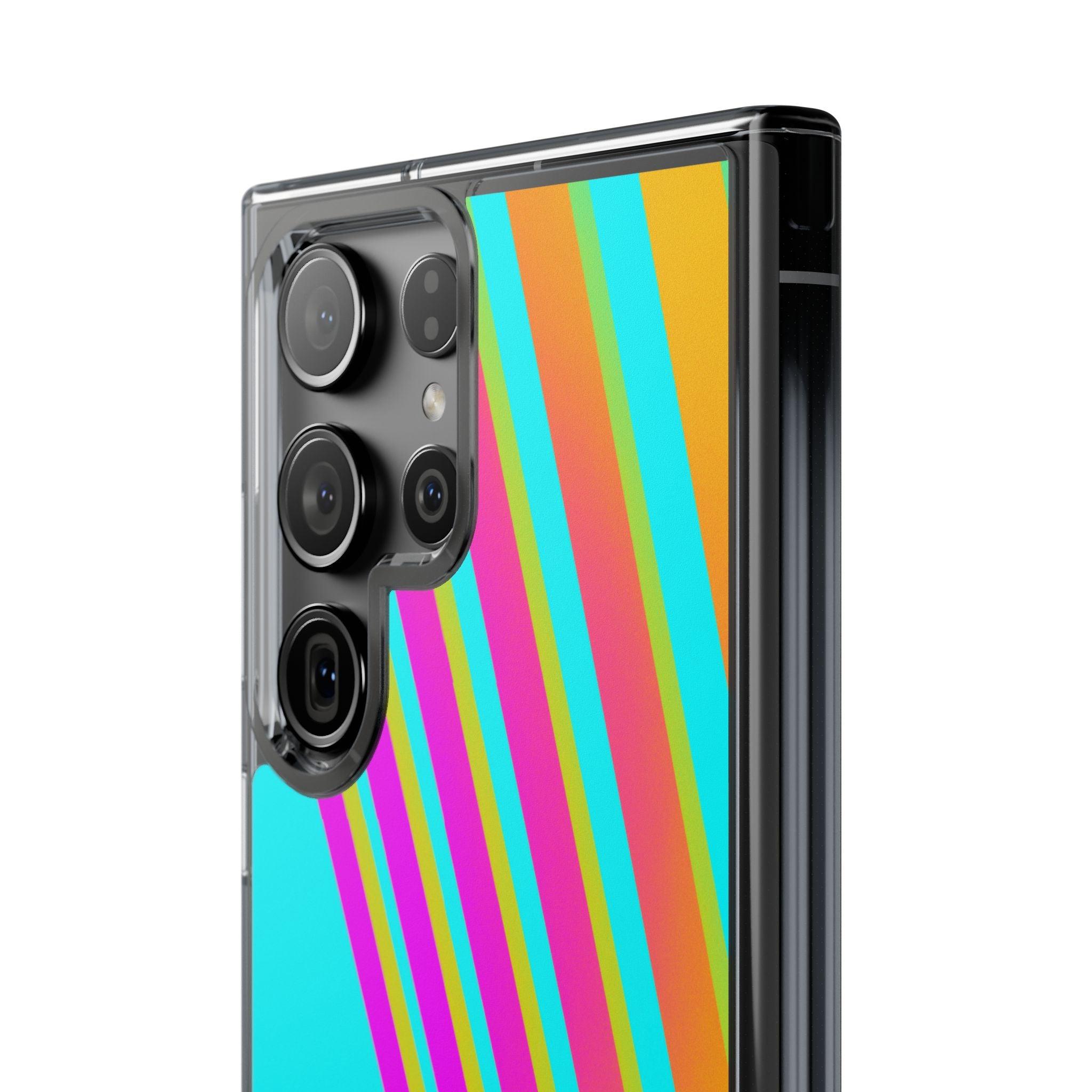 Abstract Pattern With Vibrant Color Clear Cases