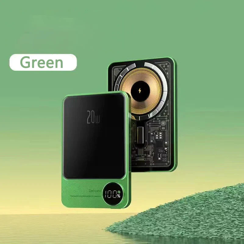 PD20W Fast Charging Magnetic Wireless Cell Phone Charger Mini Power Bank Auxiliary Battery for iPhone Samsung Wireless Charger