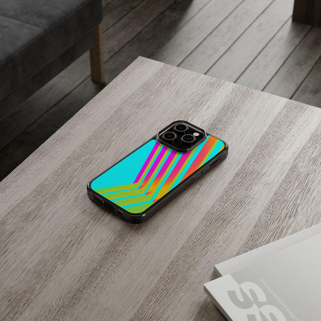 Abstract Pattern With Vibrant Color Clear Cases