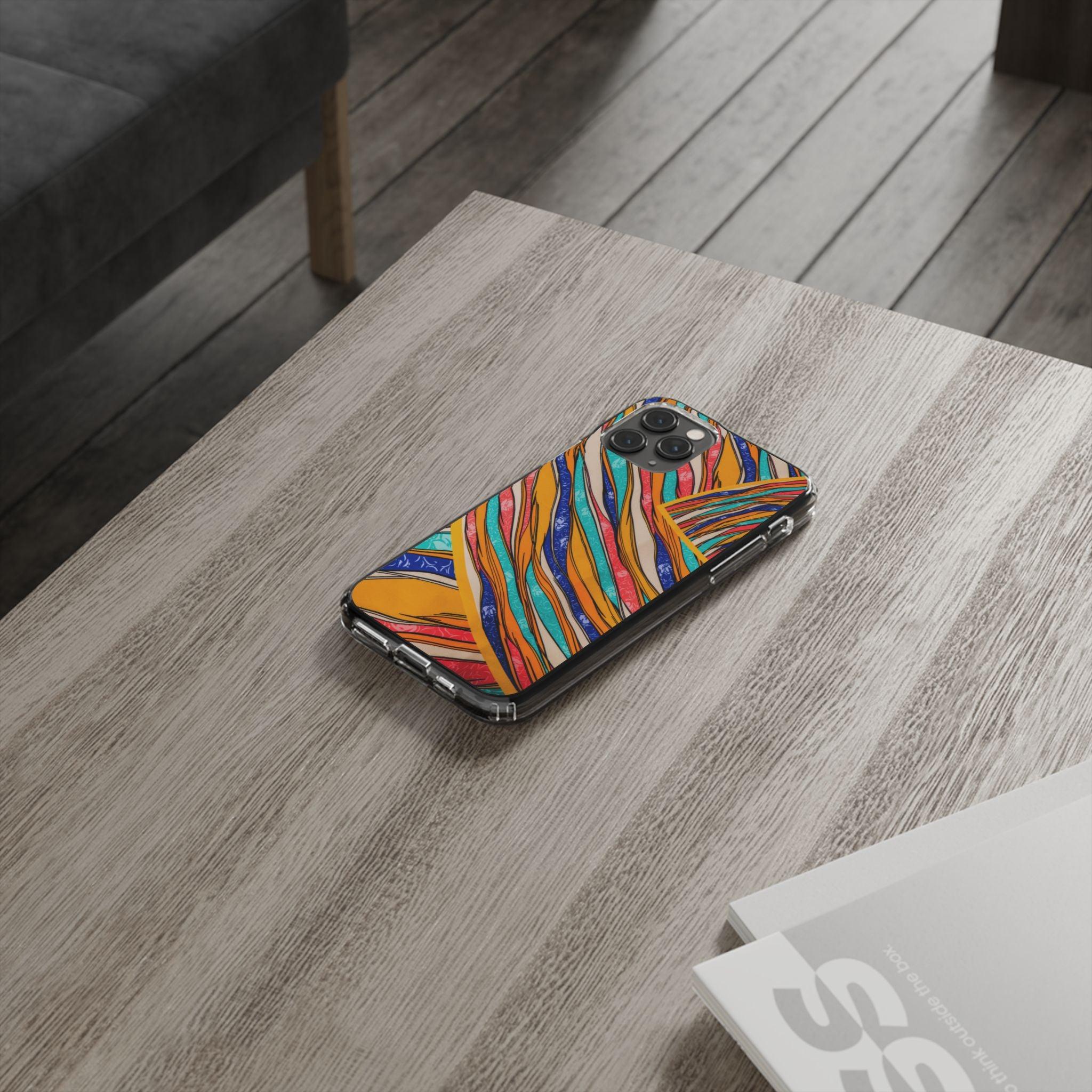 Clear Cases Stripes of  Powerful Colors