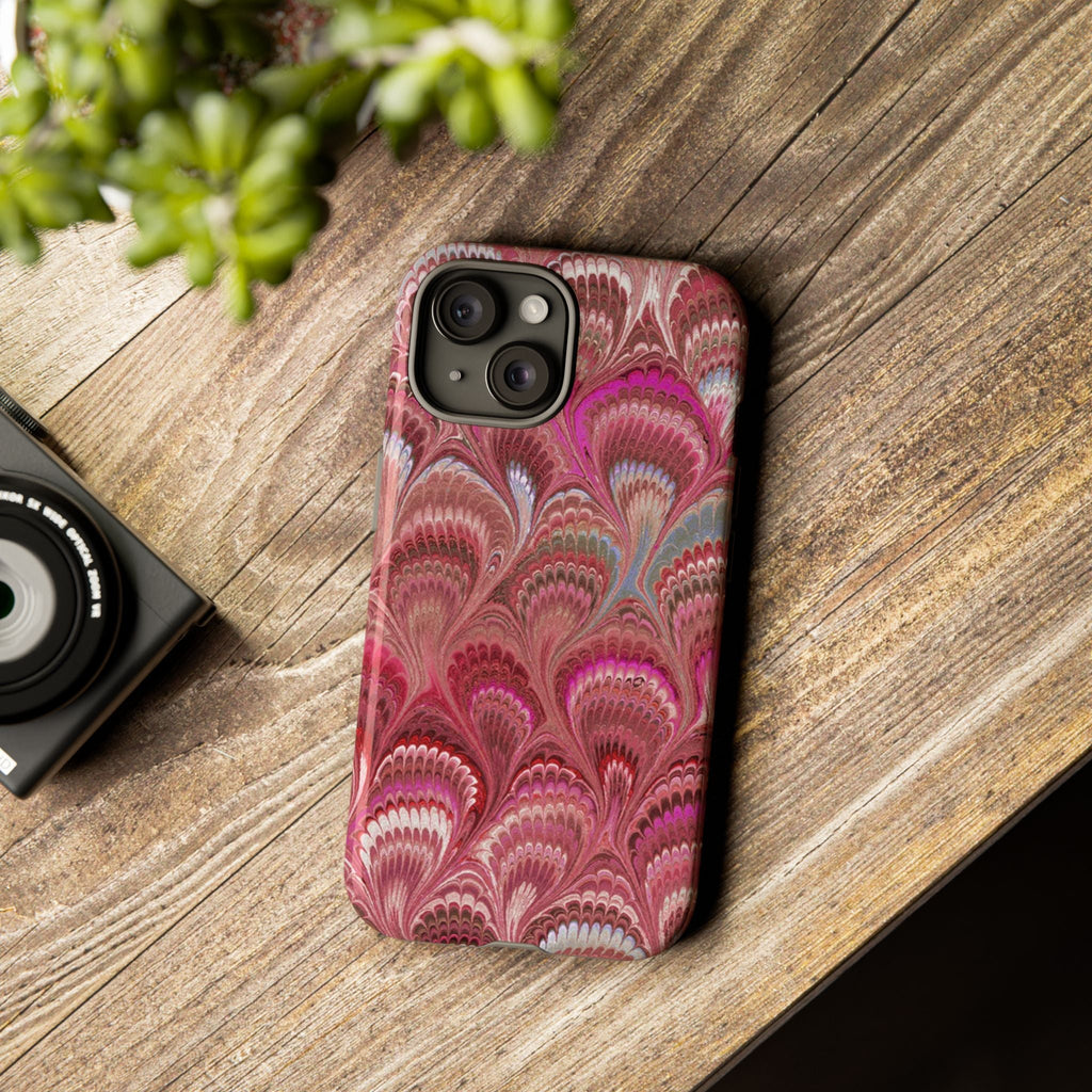 Shades of Pink Marbled Phone Case —  Dual Layer - Tough Protective Phone Cover