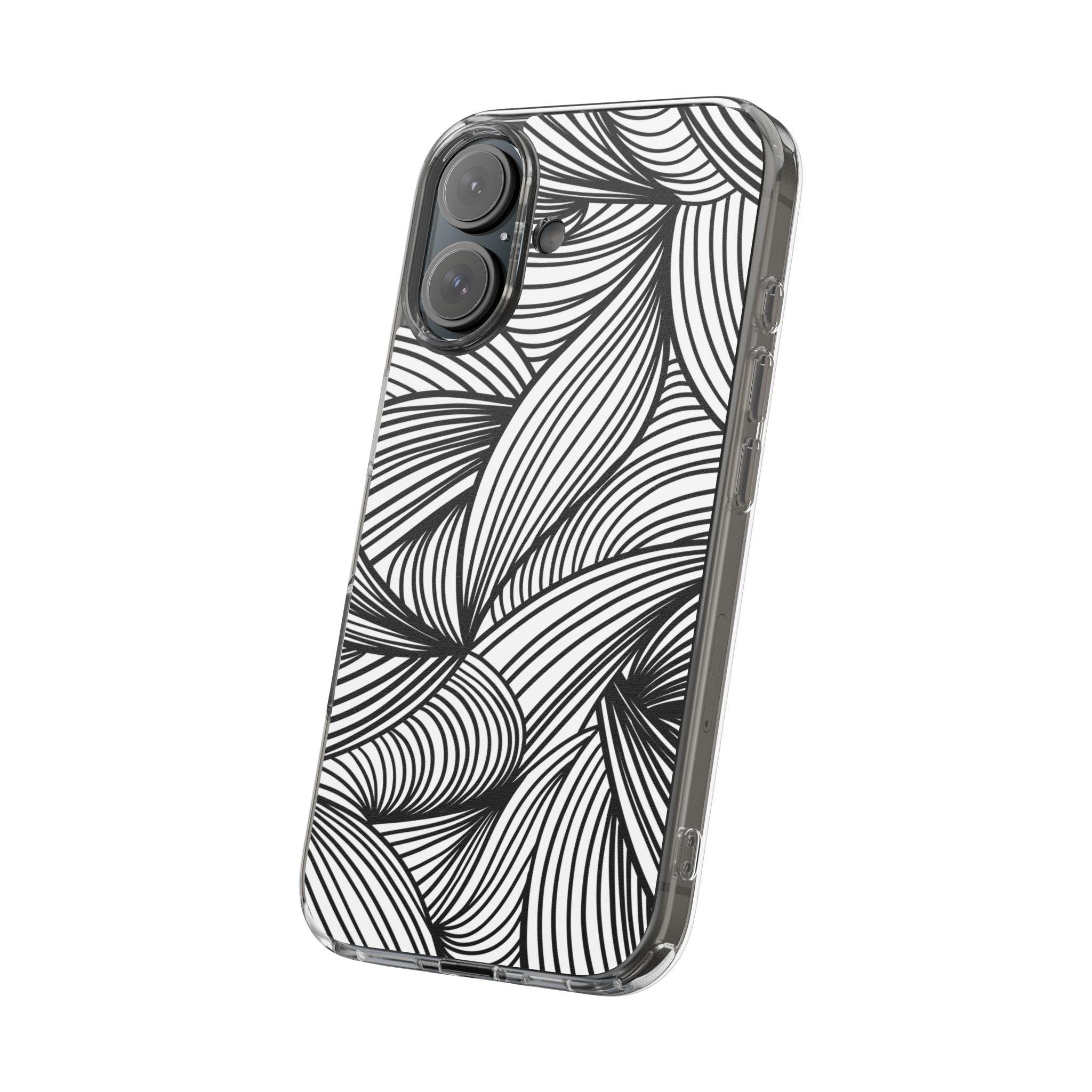 Black and White Illusion Clear Cases
