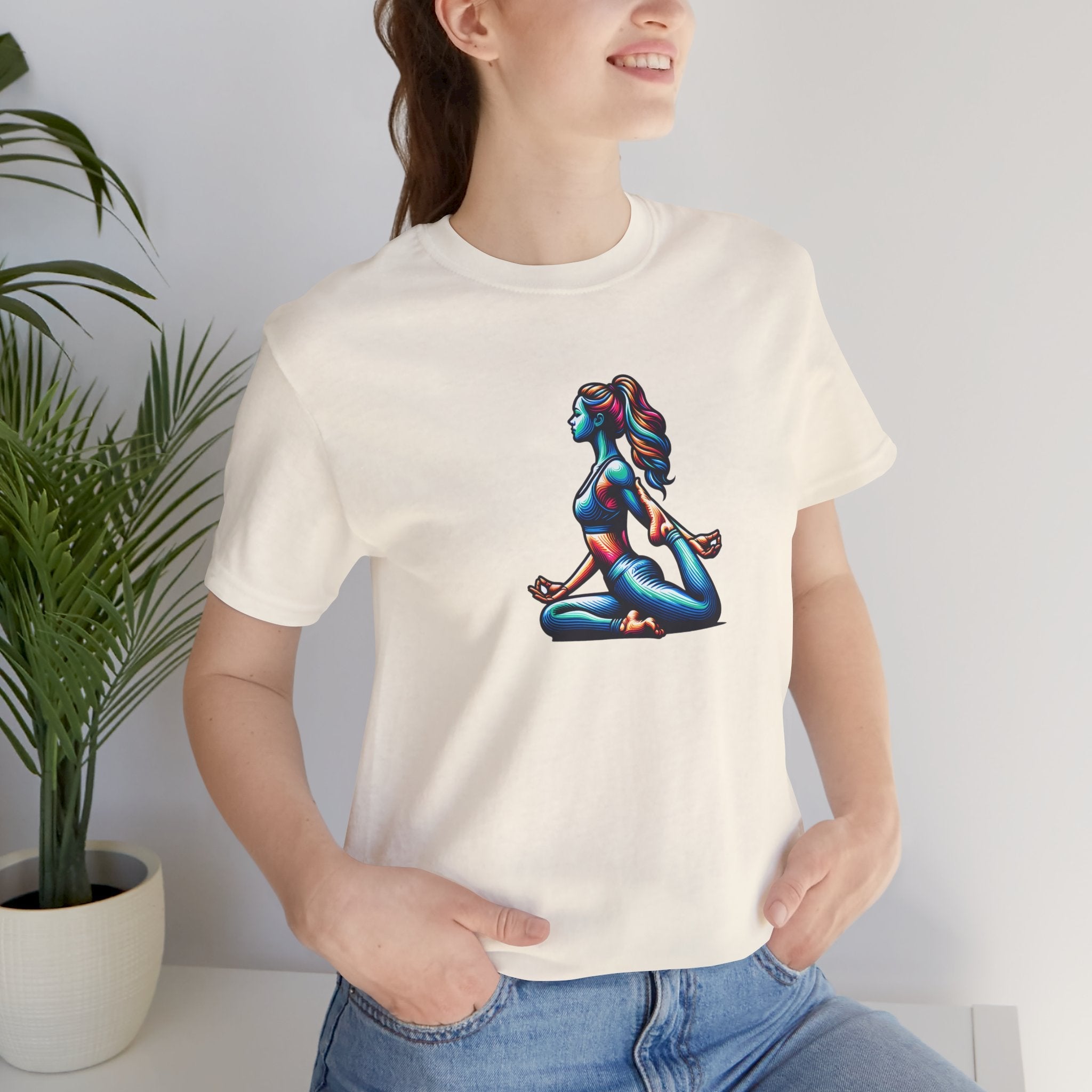 Yoga Unisex Jersey Short Sleeve Tee - Soft Cotton - DipaliZ