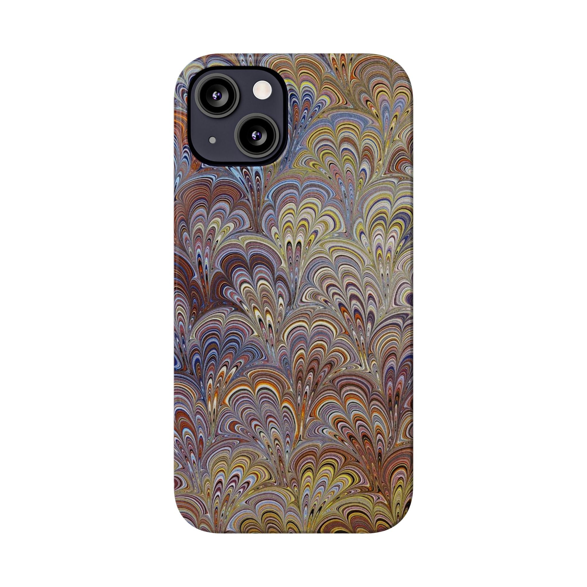 Italian Marbled Design, Multi-Colored Pallet, Slim Phone Cases, Case-Mate