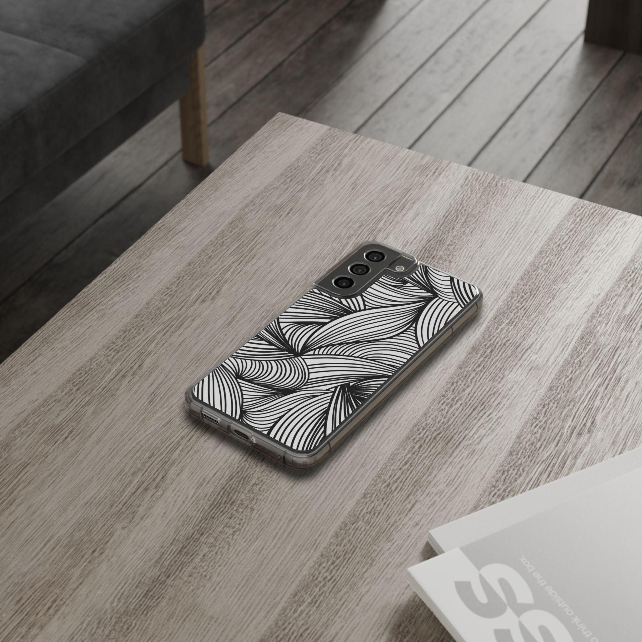 Black and White Illusion Clear Cases