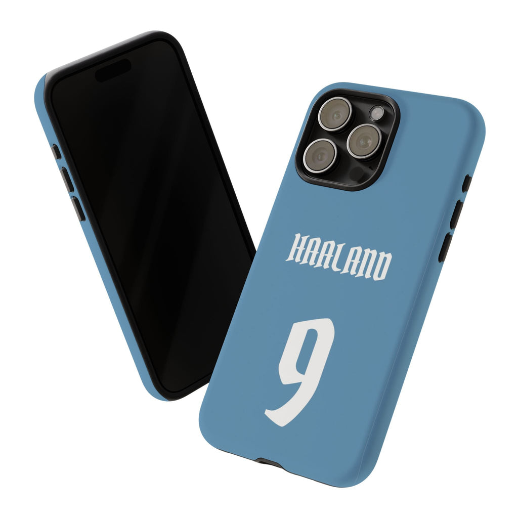 Erling Haaland PowerStrike – Rugged Dual-Layer Protection & Slim Profile | Compatible with iPhone 8 to 16 Pro Max & Samsung Galaxy S10 to S25 Ultra