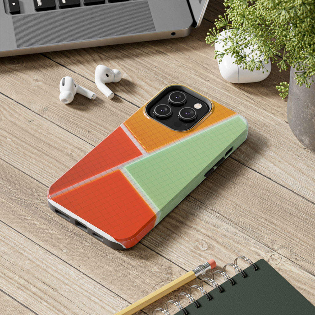 Four Colors Blocks With Shades Tough Phone Cases