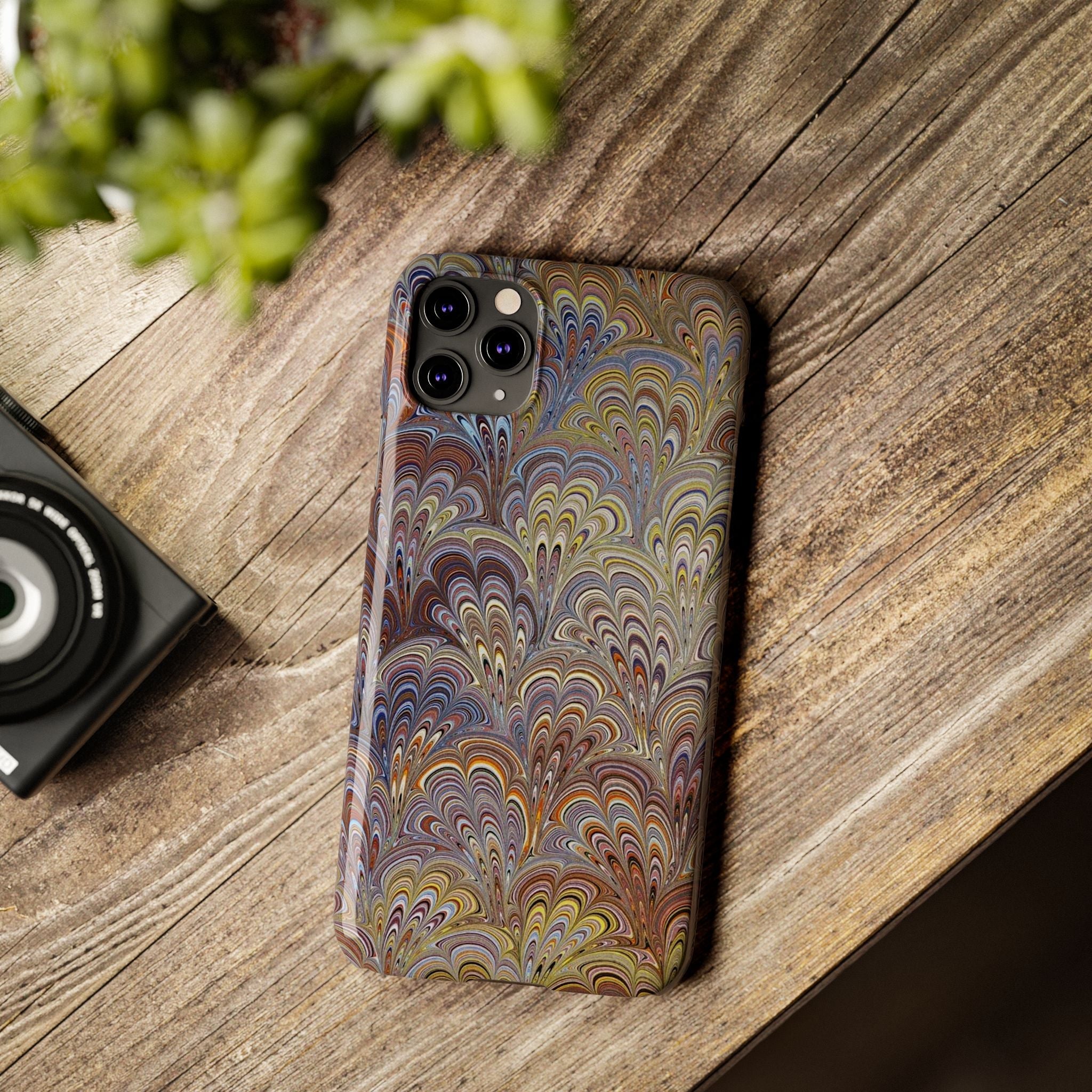 Italian Marbled Design, Multi-Colored Pallet, Slim Phone Cases, Case-Mate