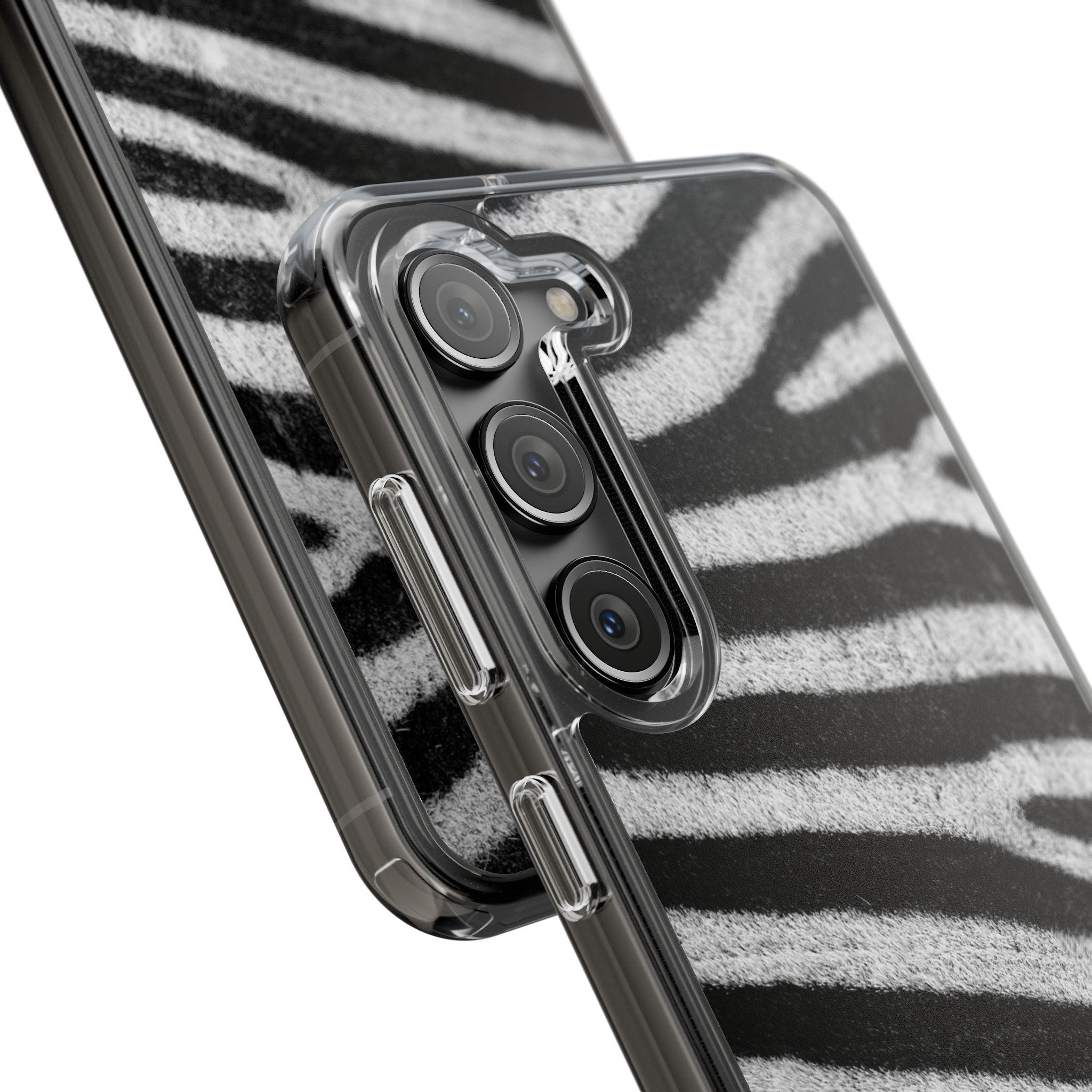 Clear Cases Black and White Zebra Stripes