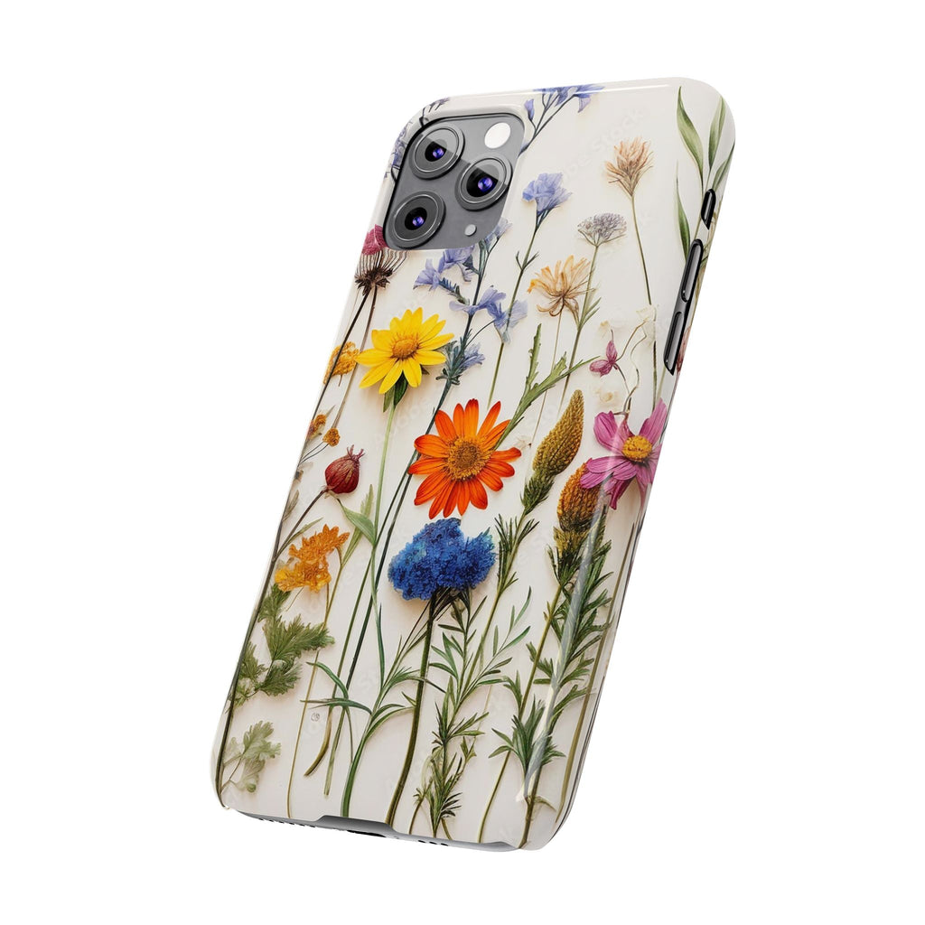 Floral Phone Cases, Pressed Flowers Design, iPhone 17 Case, Botanical Phone Accessories