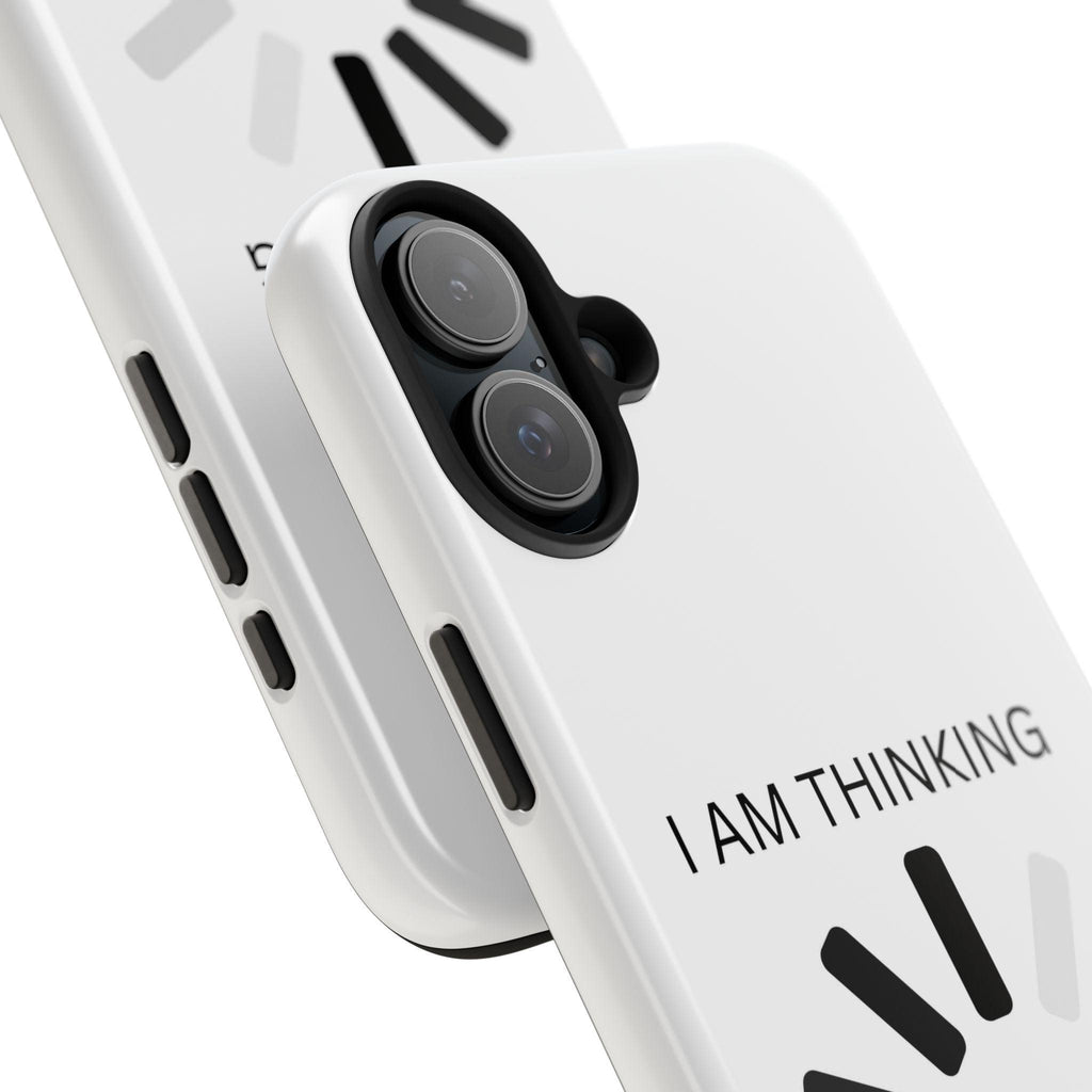 I Am Thinking To Much Text Printed Tough Phone Cases