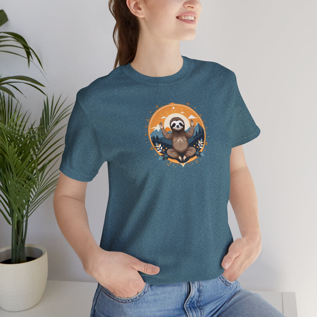 Sloth Yoga Unisex Jersey Tee - Soft Cotton Comfort - DipaliZ