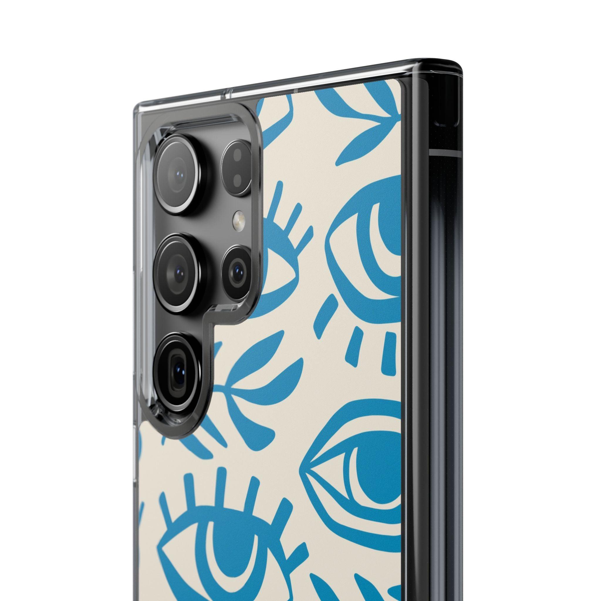 Eyes And Leaves  Pattern Clear Cases