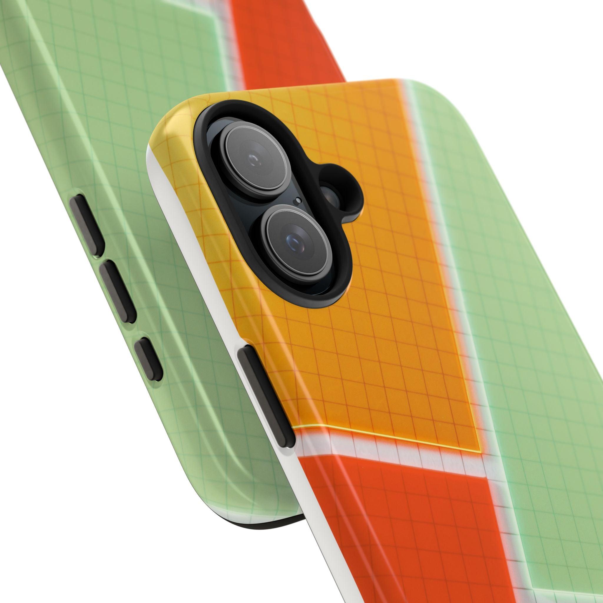 Four Colors Blocks With Shades Tough Phone Cases