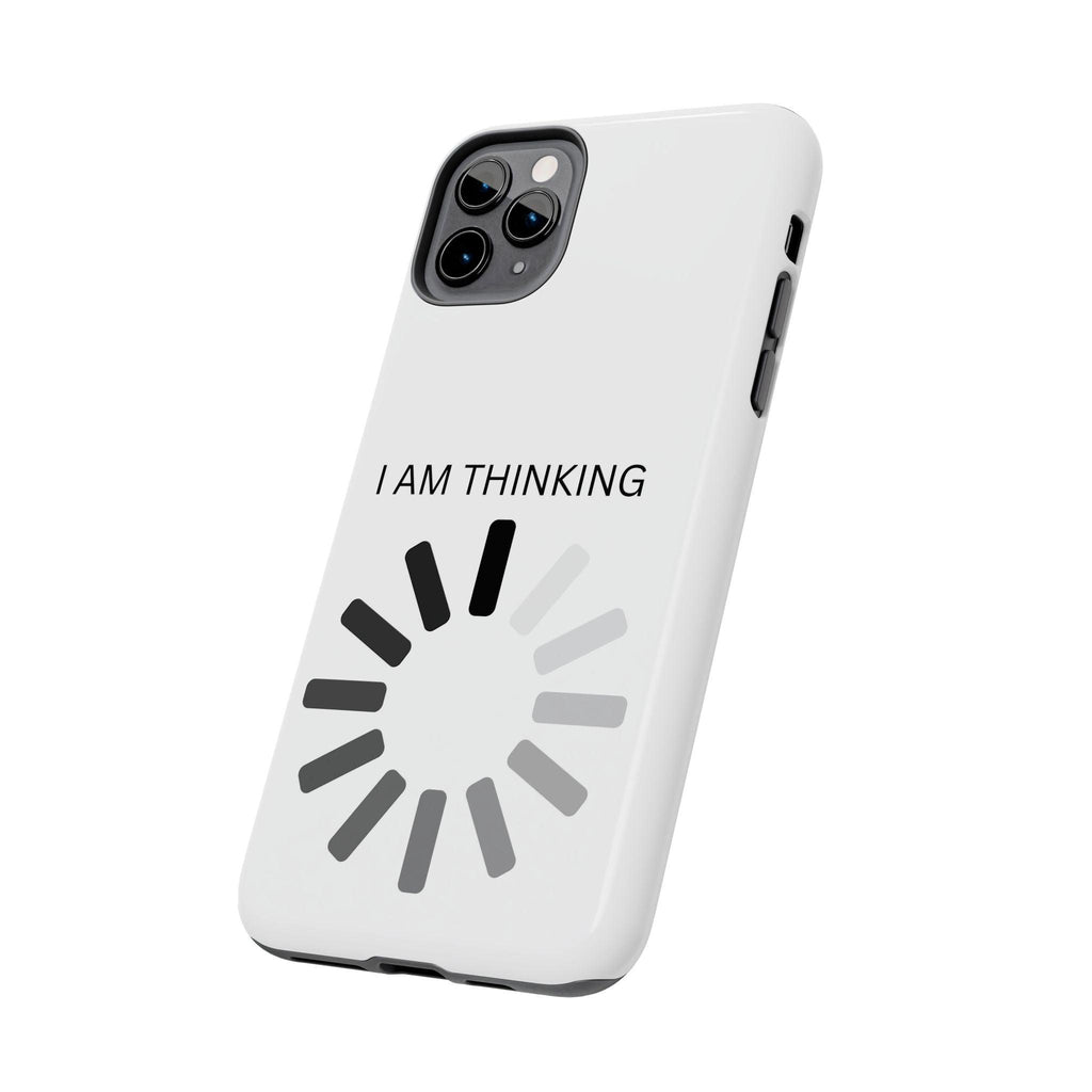 I Am Thinking To Much Text Printed Tough Phone Cases