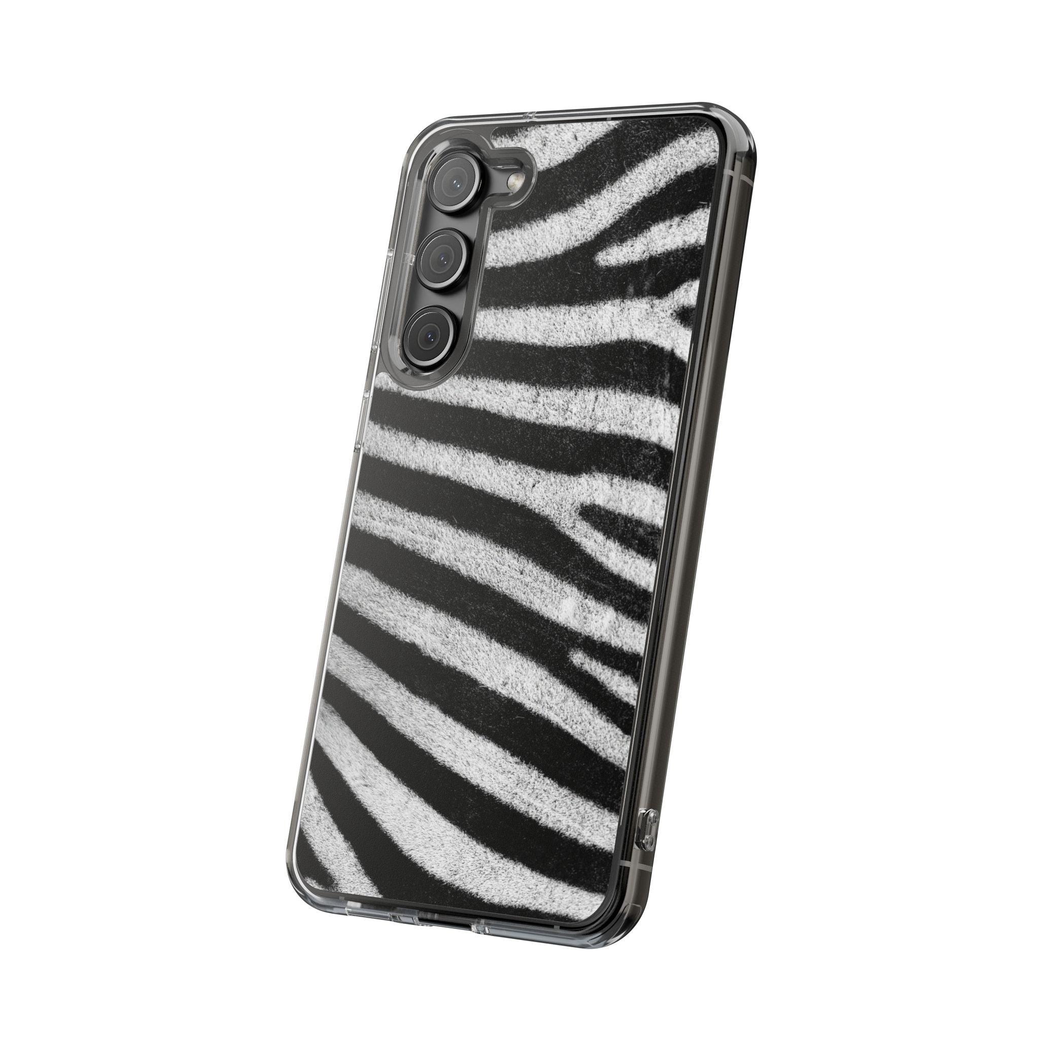 Clear Cases Black and White Zebra Stripes
