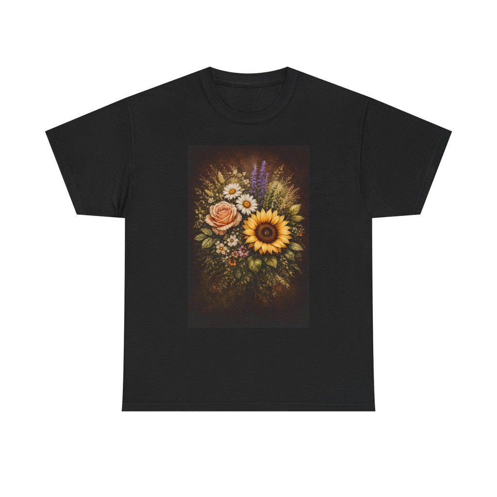 Sunflower Bouquet Tee — Vintage Floral Graphic T-Shirt