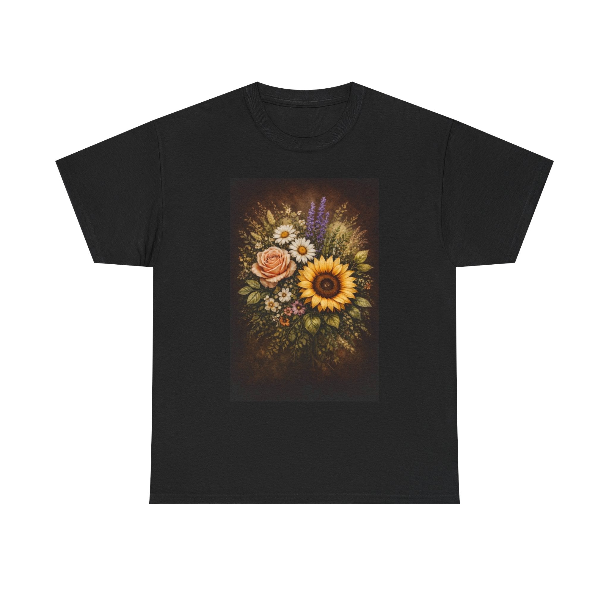 Sunflower Bouquet Tee — Vintage Floral Graphic T-Shirt
