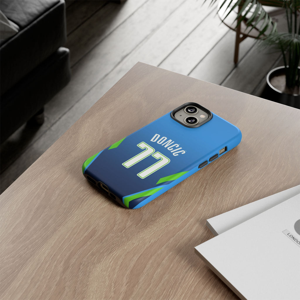 Luka Dončić Ice Vision Edition – Rugged Dual-Layer Build, Slim Fit | Compatible with iPhone 8–16 Pro Max & Samsung Galaxy S10–S25 Ultra