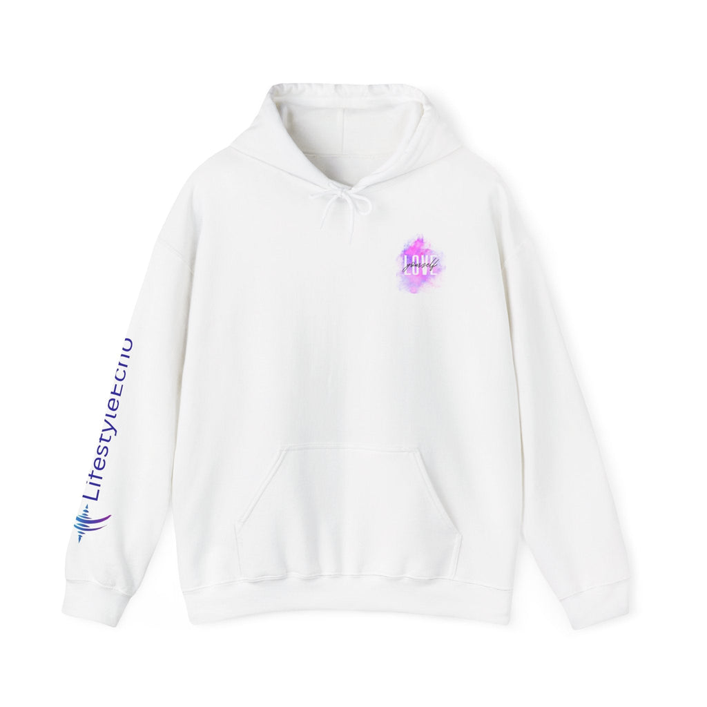 Hoodie - Love Yourself Violet Watercolor Graphic Hoodie