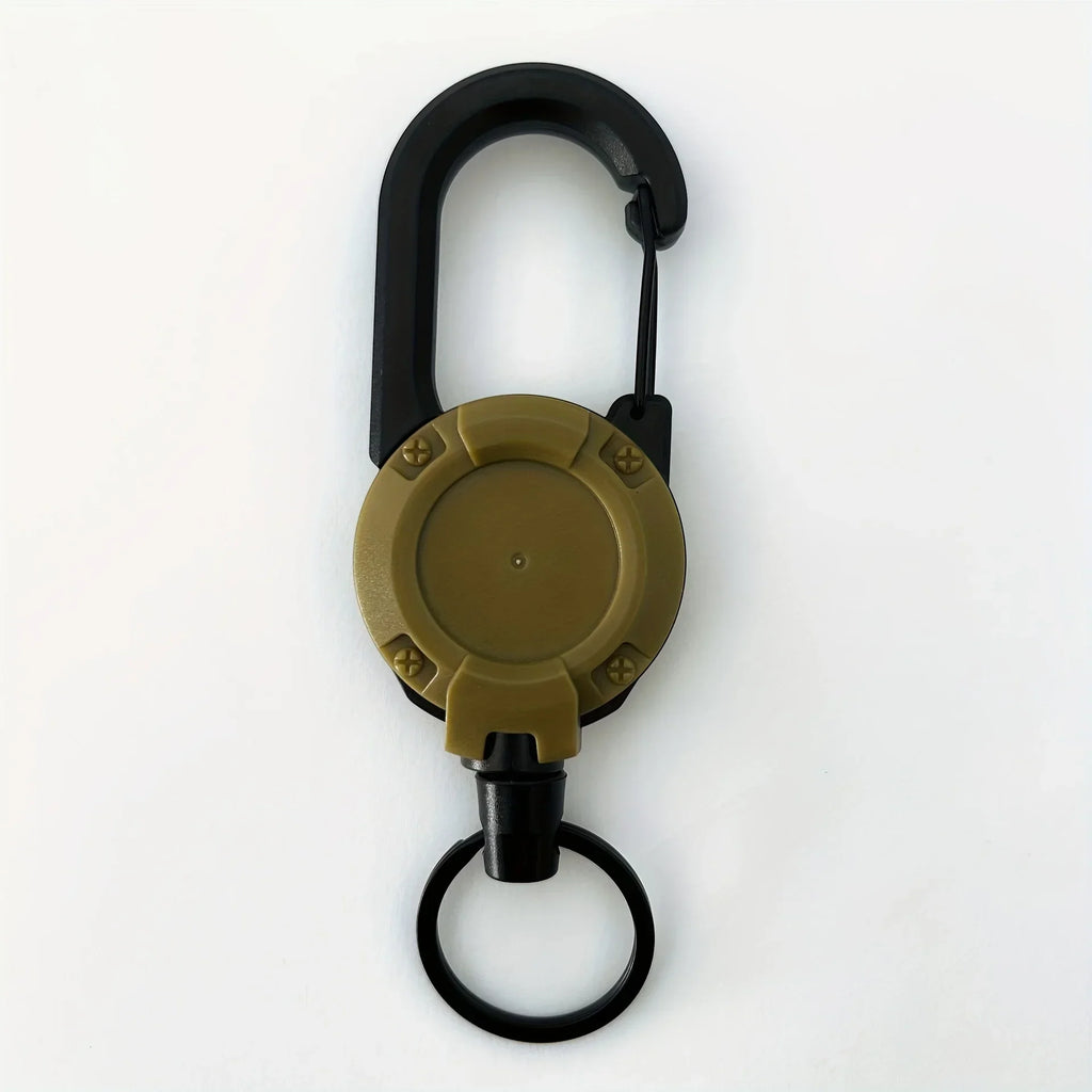 1/2/4pcs Retractable Keychain Badge Reels Heavy Duty Clip With Carabine