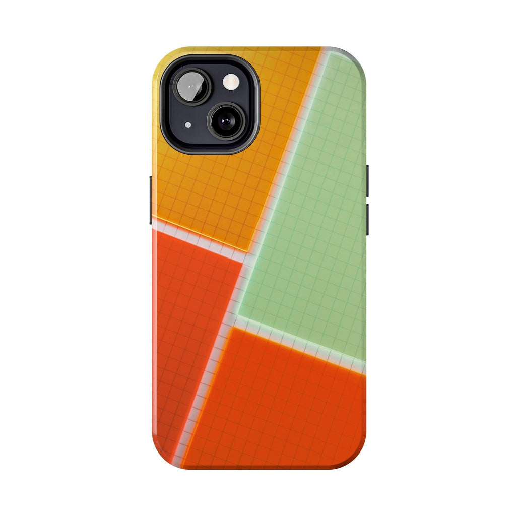 Four Colors Blocks With Shades Tough Phone Cases
