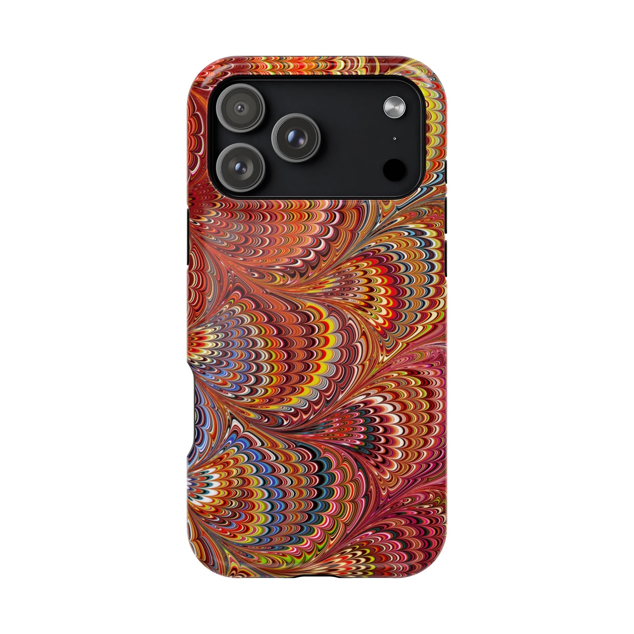 Red, Blue, Yellow Italian Marbled Phone Dual Layer Phone Case