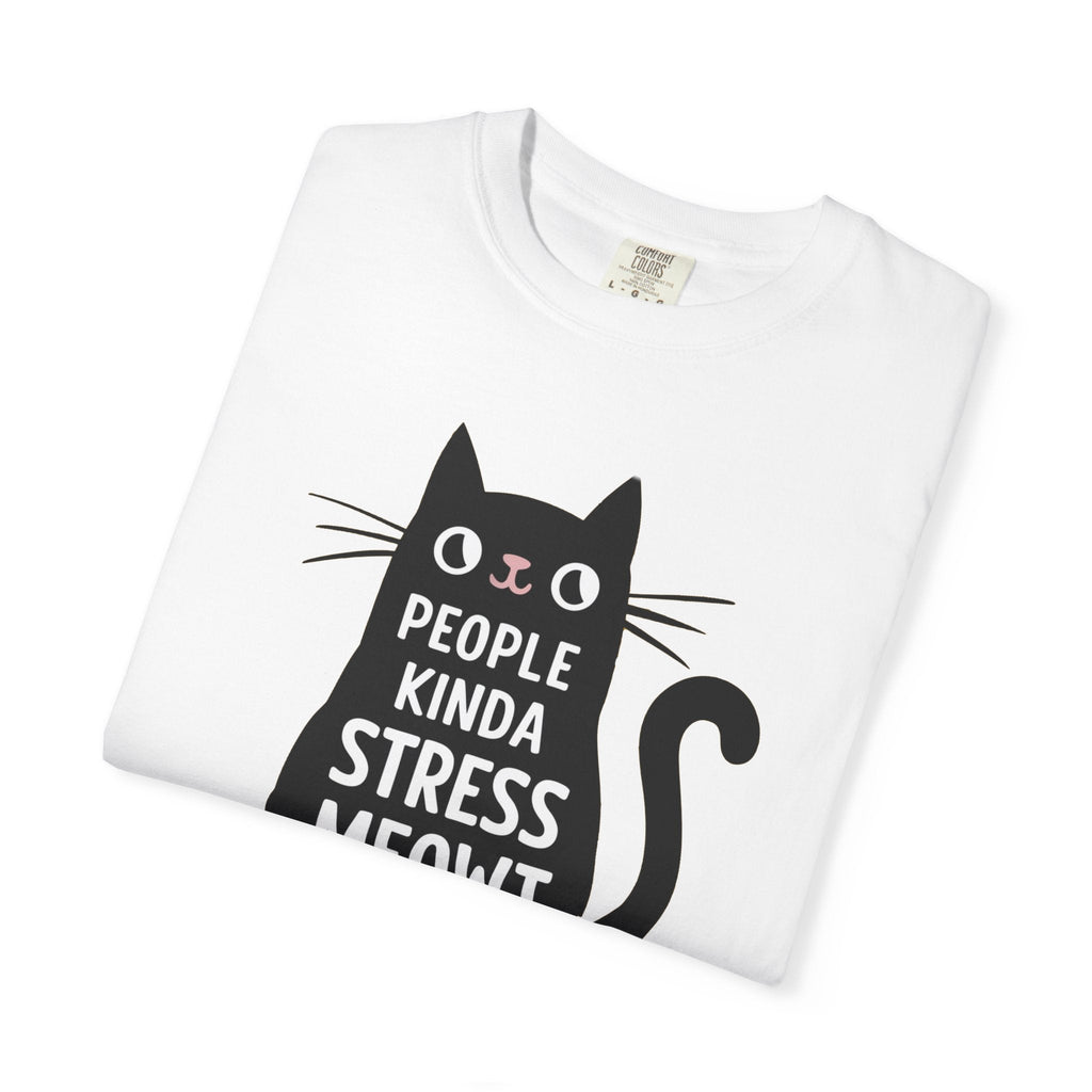 Cat Tee - I Speak 4 Languages Kinda Stress Meowt Cotton - DipaliZ