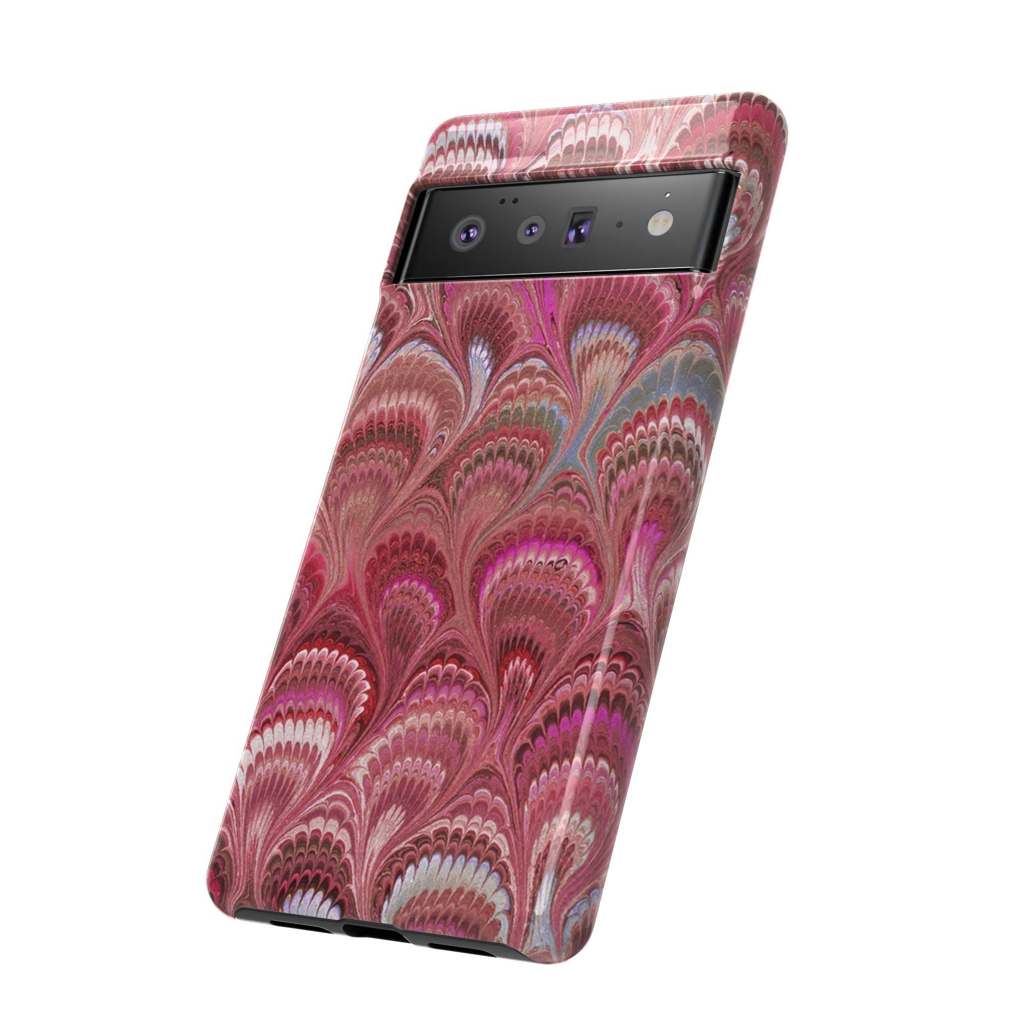 Shades of Pink Marbled Phone Case —  Dual Layer - Tough Protective Phone Cover