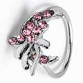 20G 5/16 Pink Gem Cartilage Helix Hoop Earring