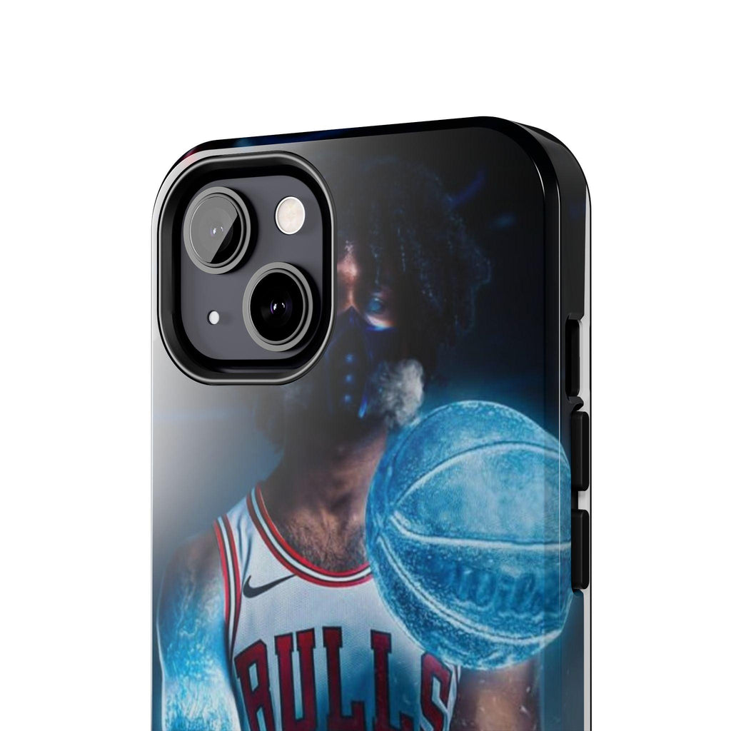 Coby White Chicago Bulls NBA Basketball Printed Tough Phone Case for iPhone & Samsung Galaxy - Dynamic Player Action Design