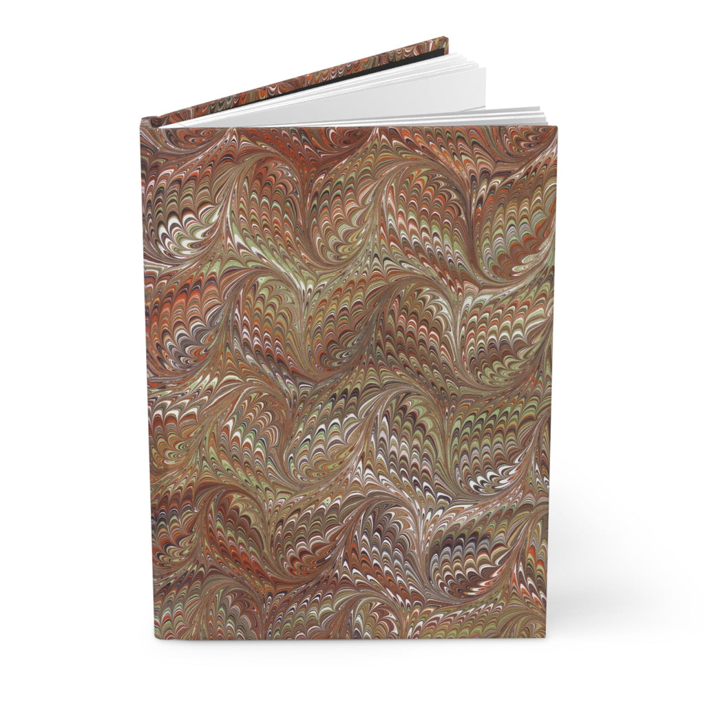 Italian Marble Hardcover Journal Matte, Brown