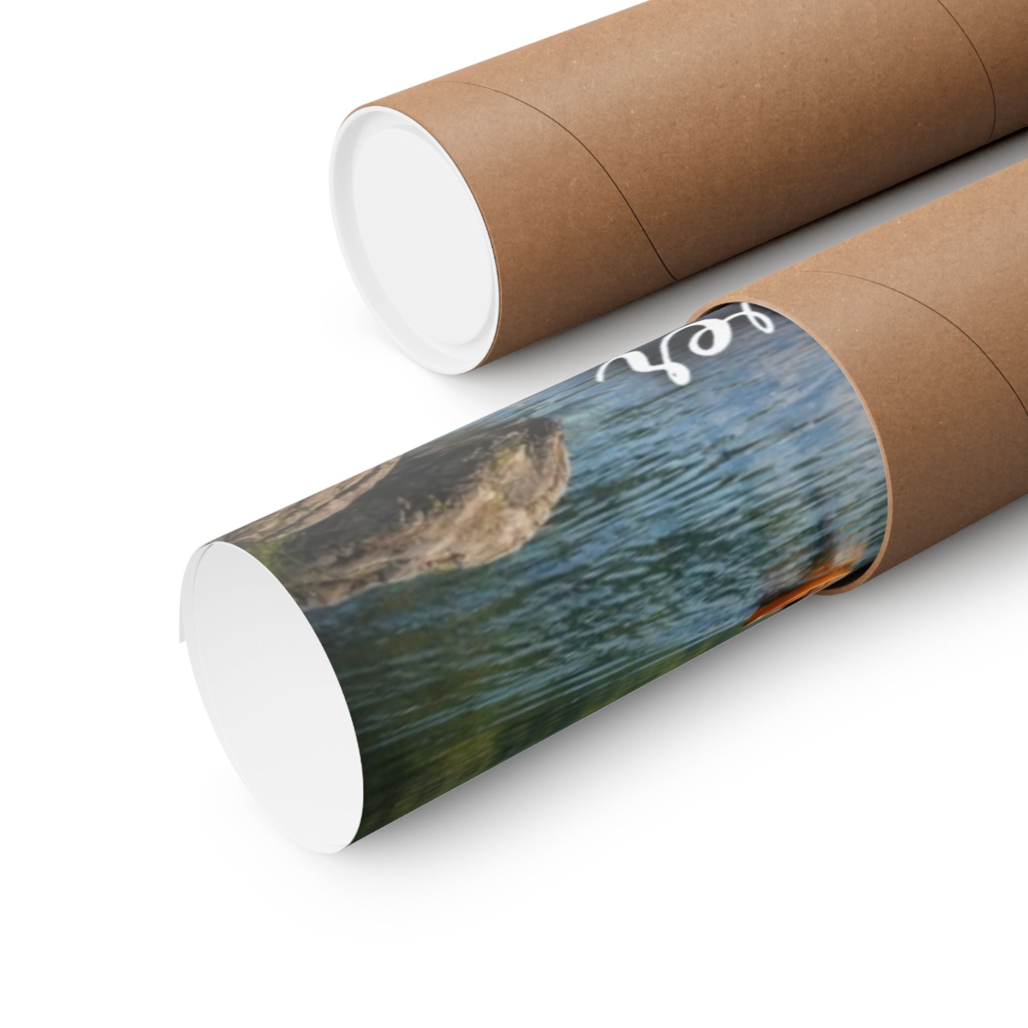 Matte Poster — "Life Is Better at the River" Scenic Lake Wall Art