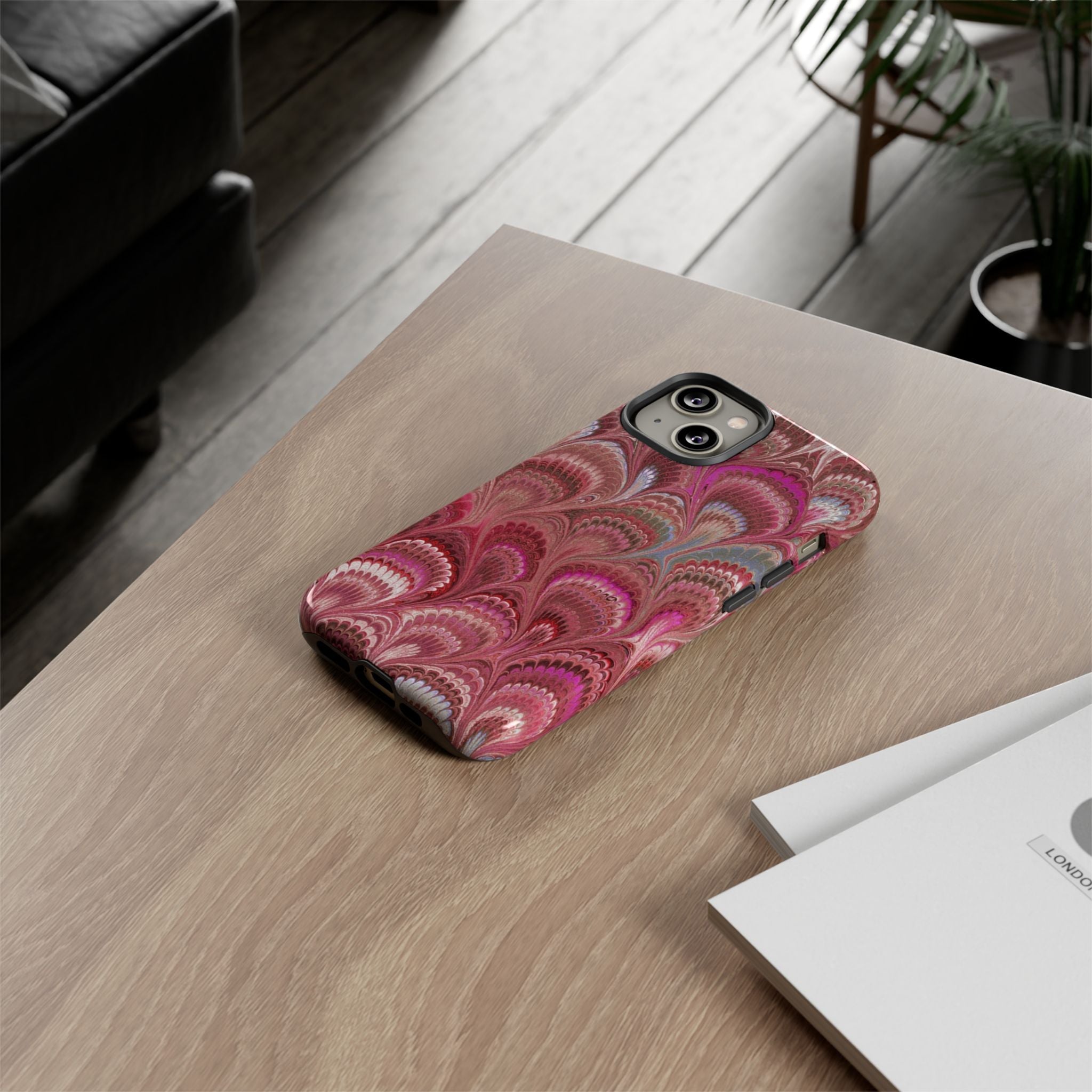 Shades of Pink Marbled Phone Case —  Dual Layer - Tough Protective Phone Cover