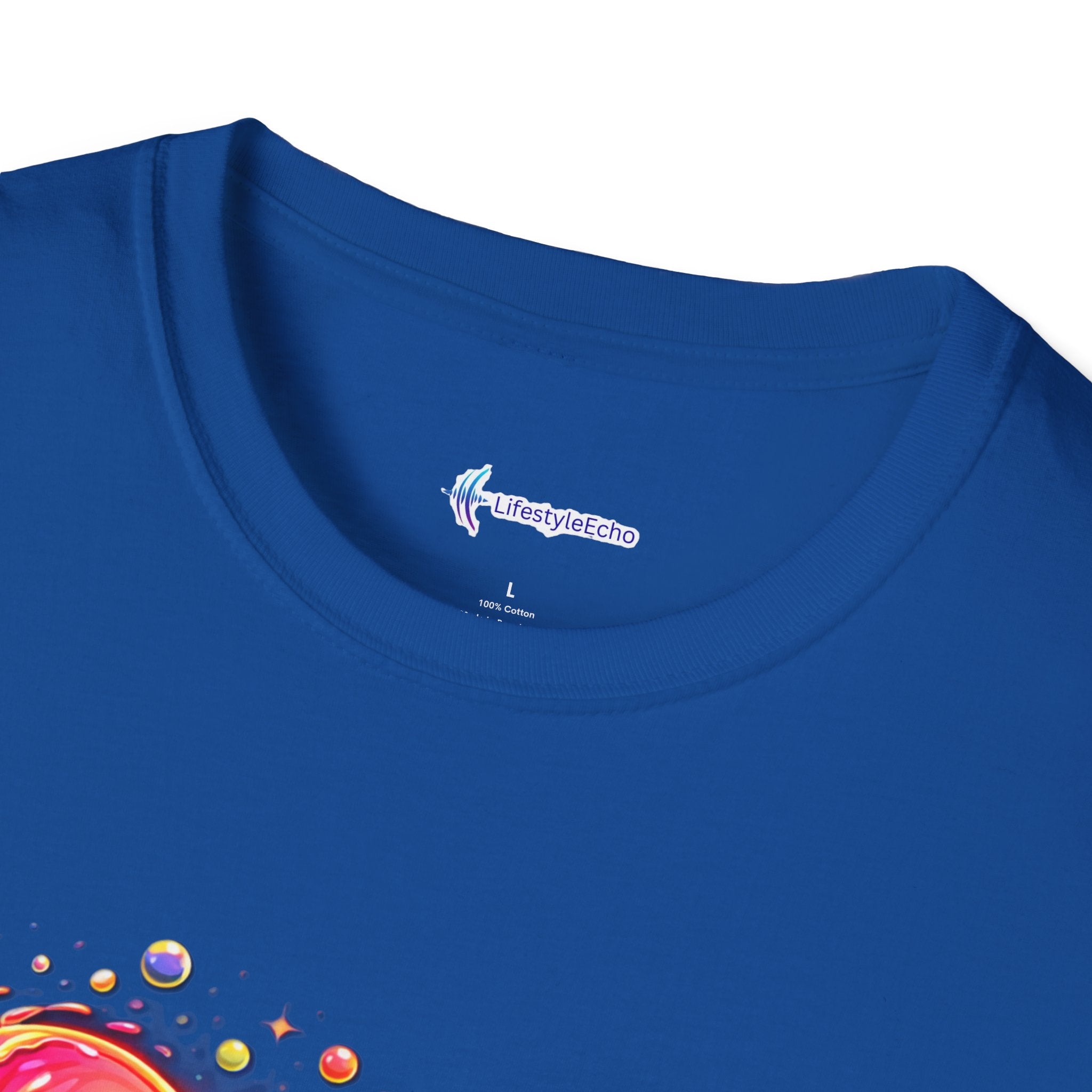Melting Hearts Tee - Vibrant Double Heart Graphic T-Shirt