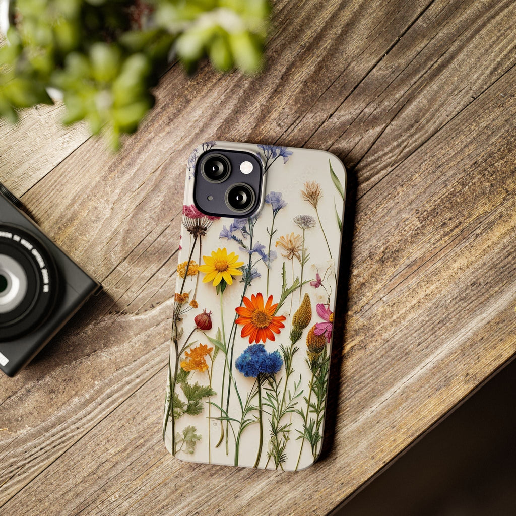 Floral Phone Cases, Pressed Flowers Design, iPhone 17 Case, Botanical Phone Accessories