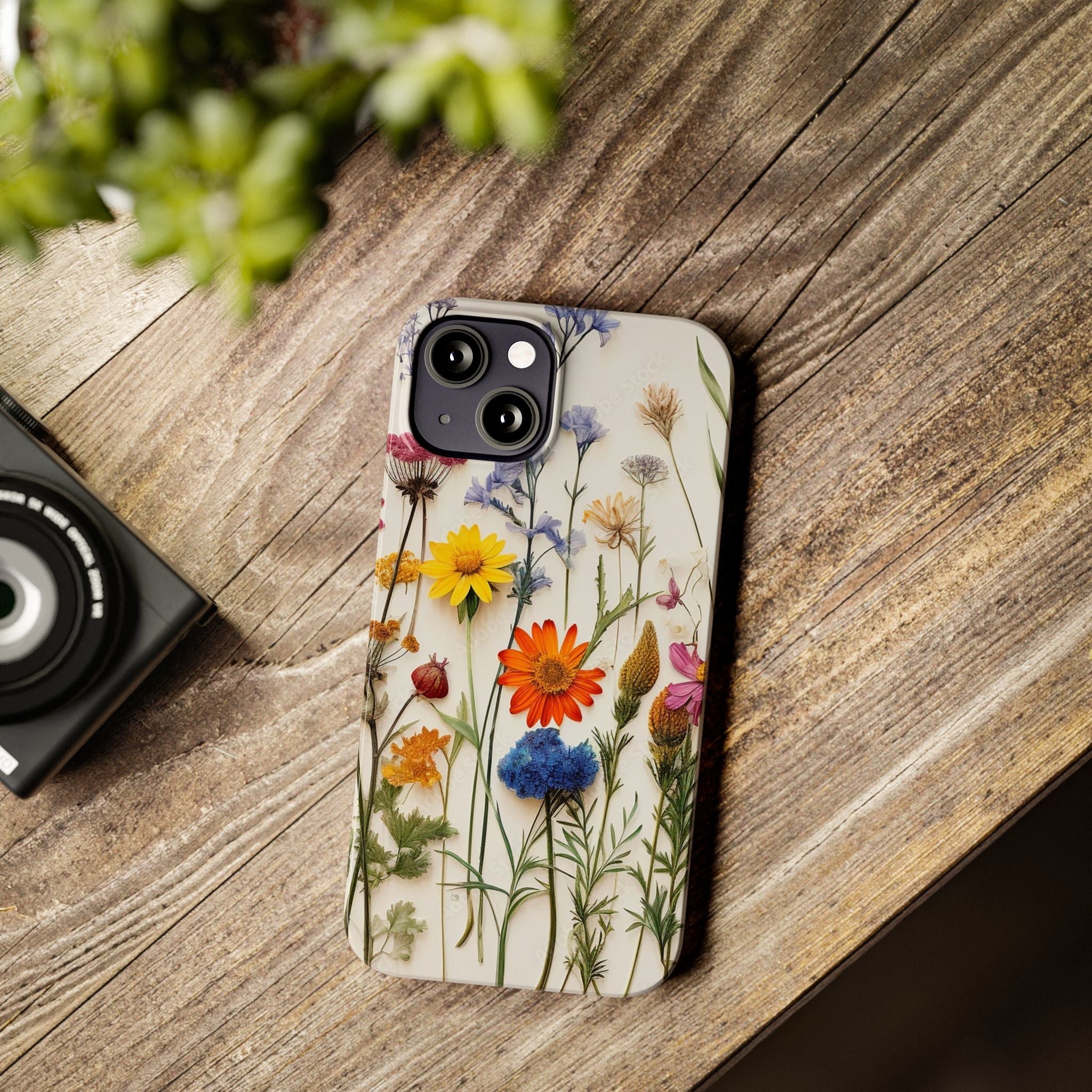 Floral Phone Cases, Pressed Flowers Design, iPhone 17 Case, Botanical Phone Accessories