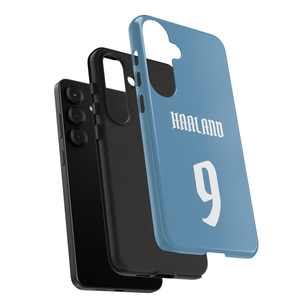 Erling Haaland PowerStrike – Rugged Dual-Layer Protection & Slim Profile | Compatible with iPhone 8 to 16 Pro Max & Samsung Galaxy S10 to S25 Ultra