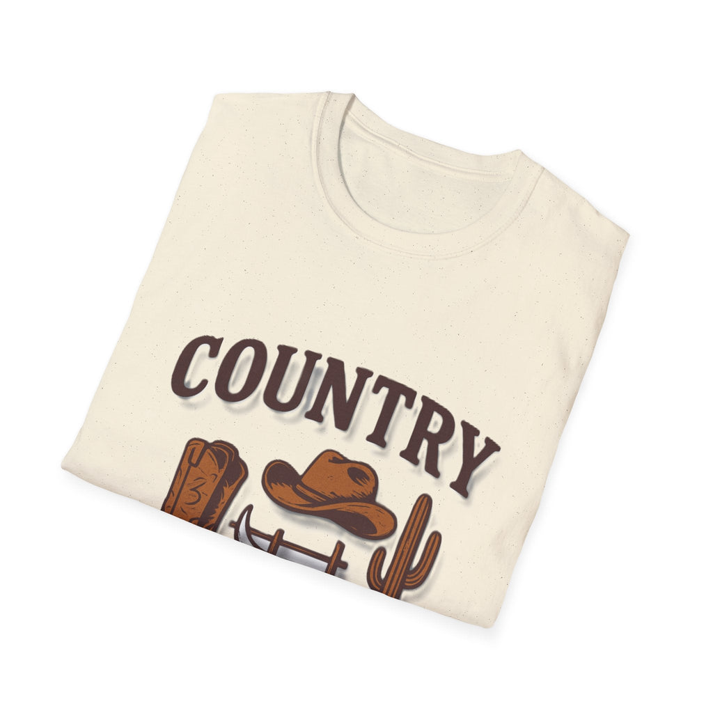 Country Western Skull Cowboy Boots T-Shirt | Cactus Ranch Rodeo