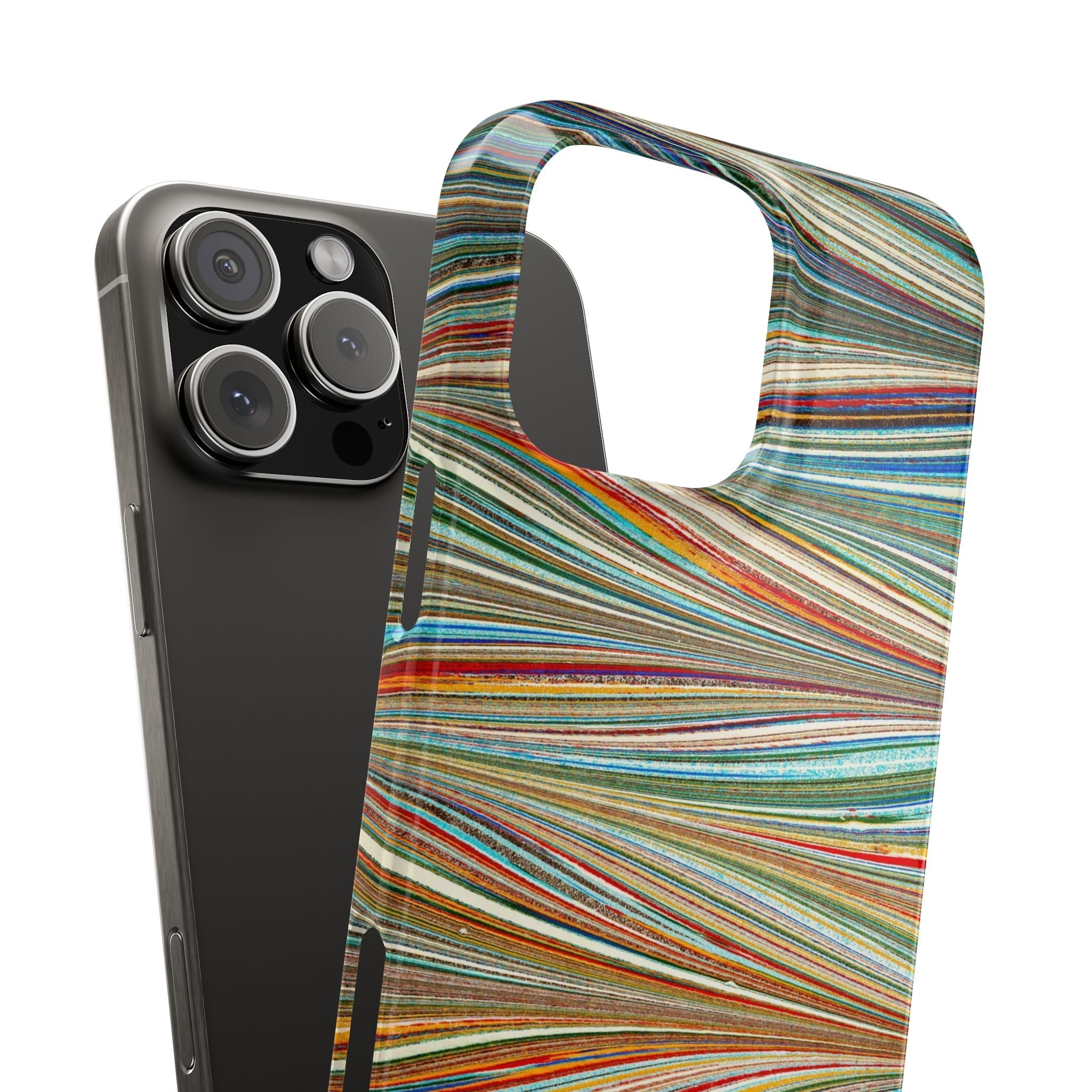 Florentine Multi-Colored Marbled Phone Case
