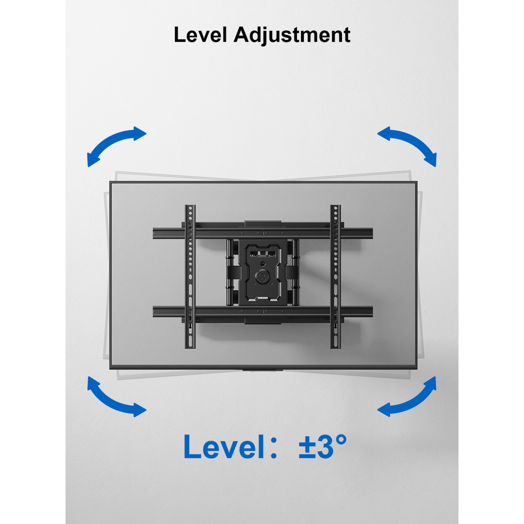 ErgoAv Motion Mount with Dual Arms for TVs 43" to 75" and up to 99lbs