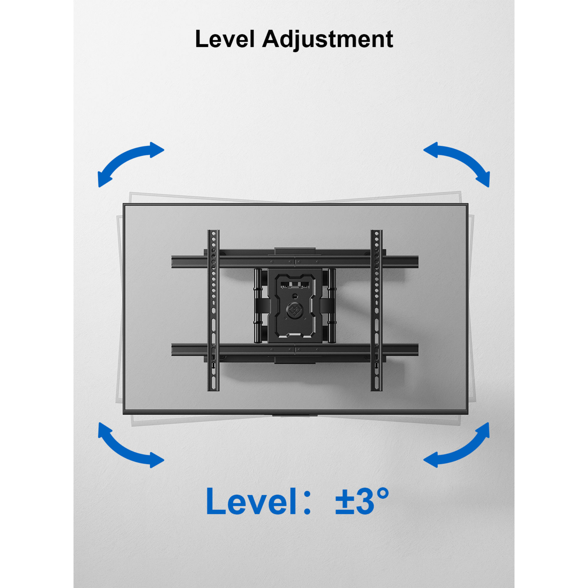 ErgoAv Motion Mount with Dual Arms for TVs 43" to 75" and up to 99lbs