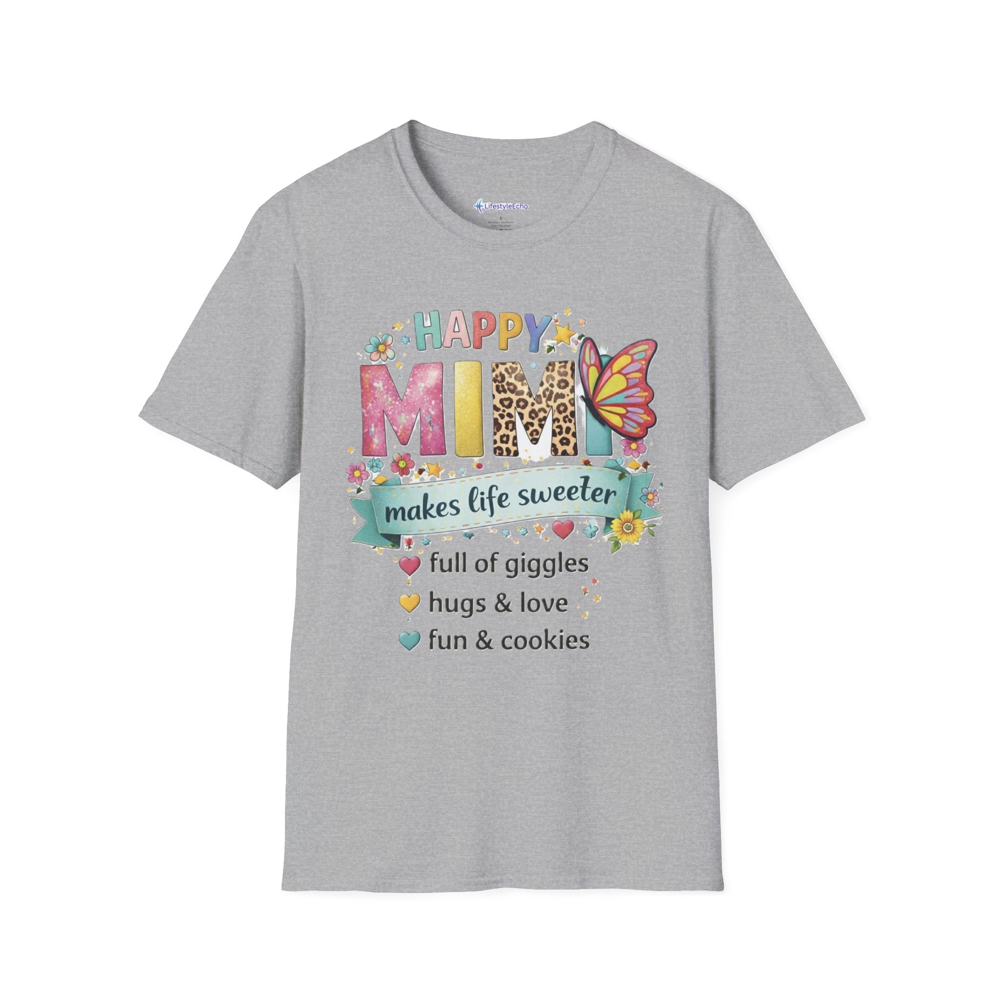 Happy Mimi T-Shirt – "Mimi Makes Life Sweeter" Grandma Gift Tee