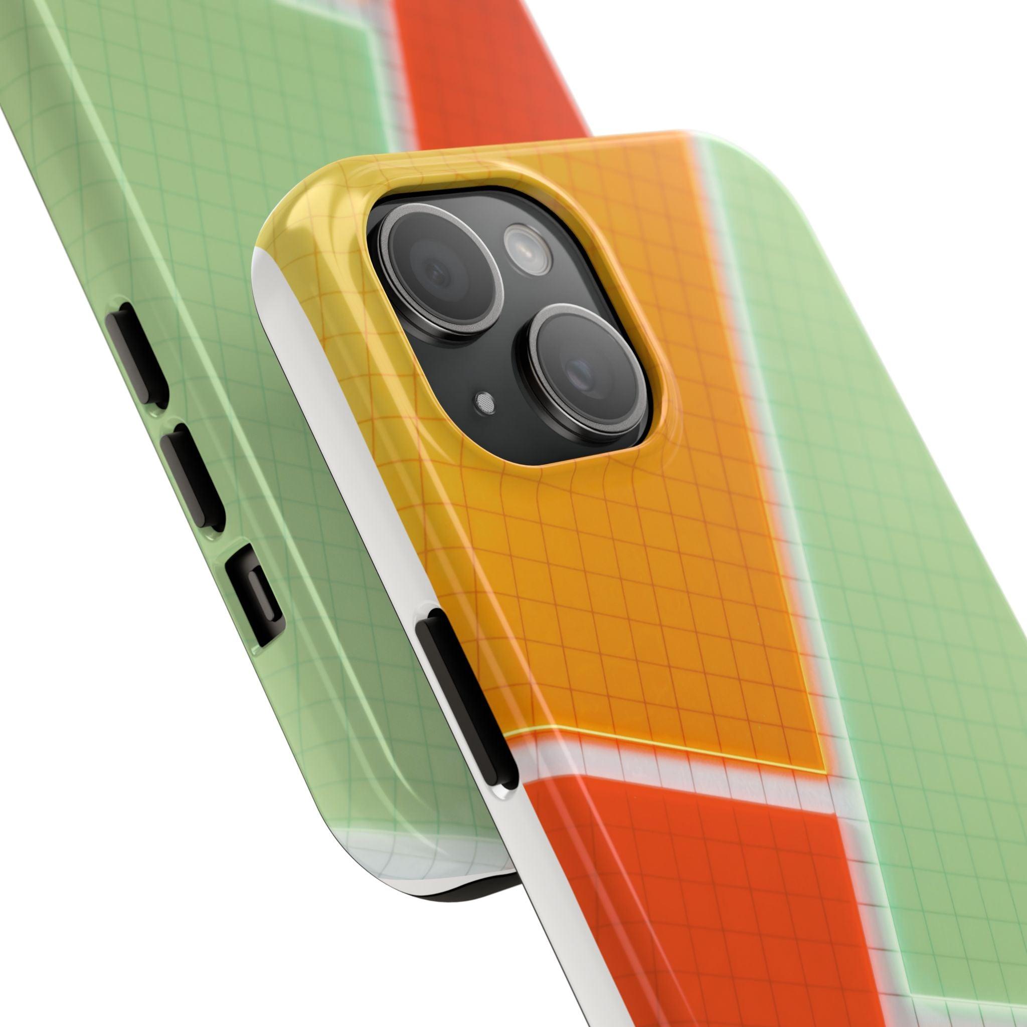 Four Colors Blocks With Shades Tough Phone Cases