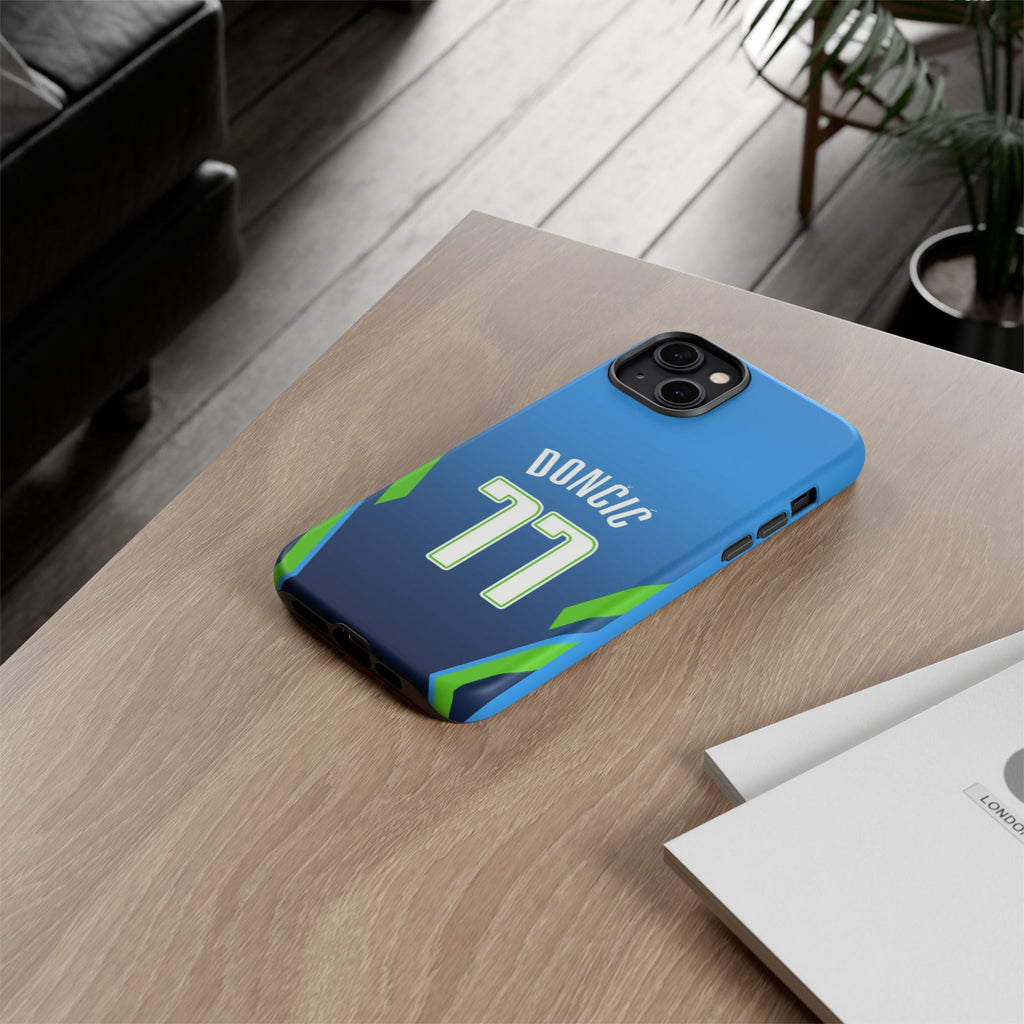 Luka Dončić Ice Vision Edition – Rugged Dual-Layer Build, Slim Fit | Compatible with iPhone 8–16 Pro Max & Samsung Galaxy S10–S25 Ultra
